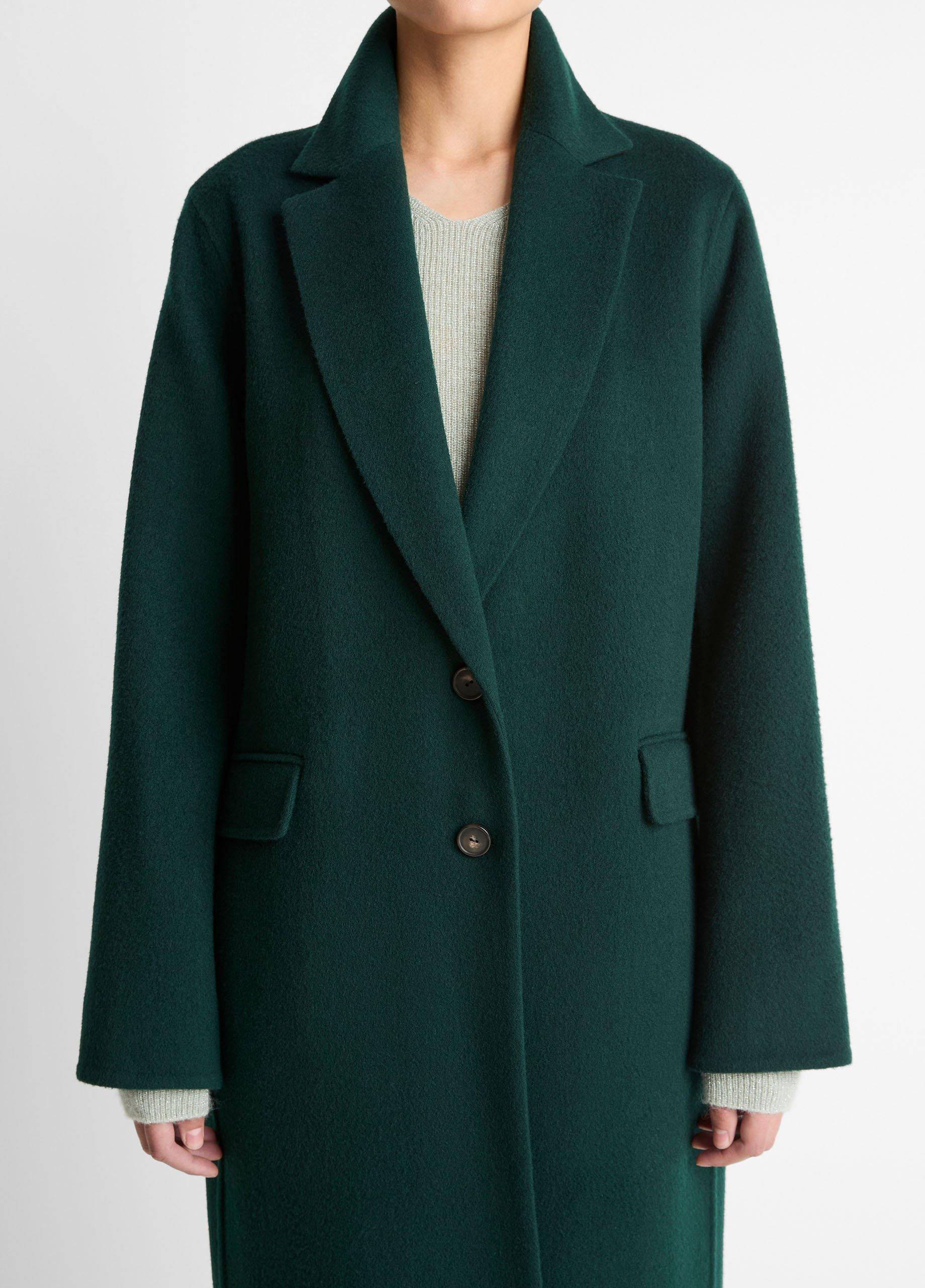 Wool-Blend Single-Breasted Coat image number 3
