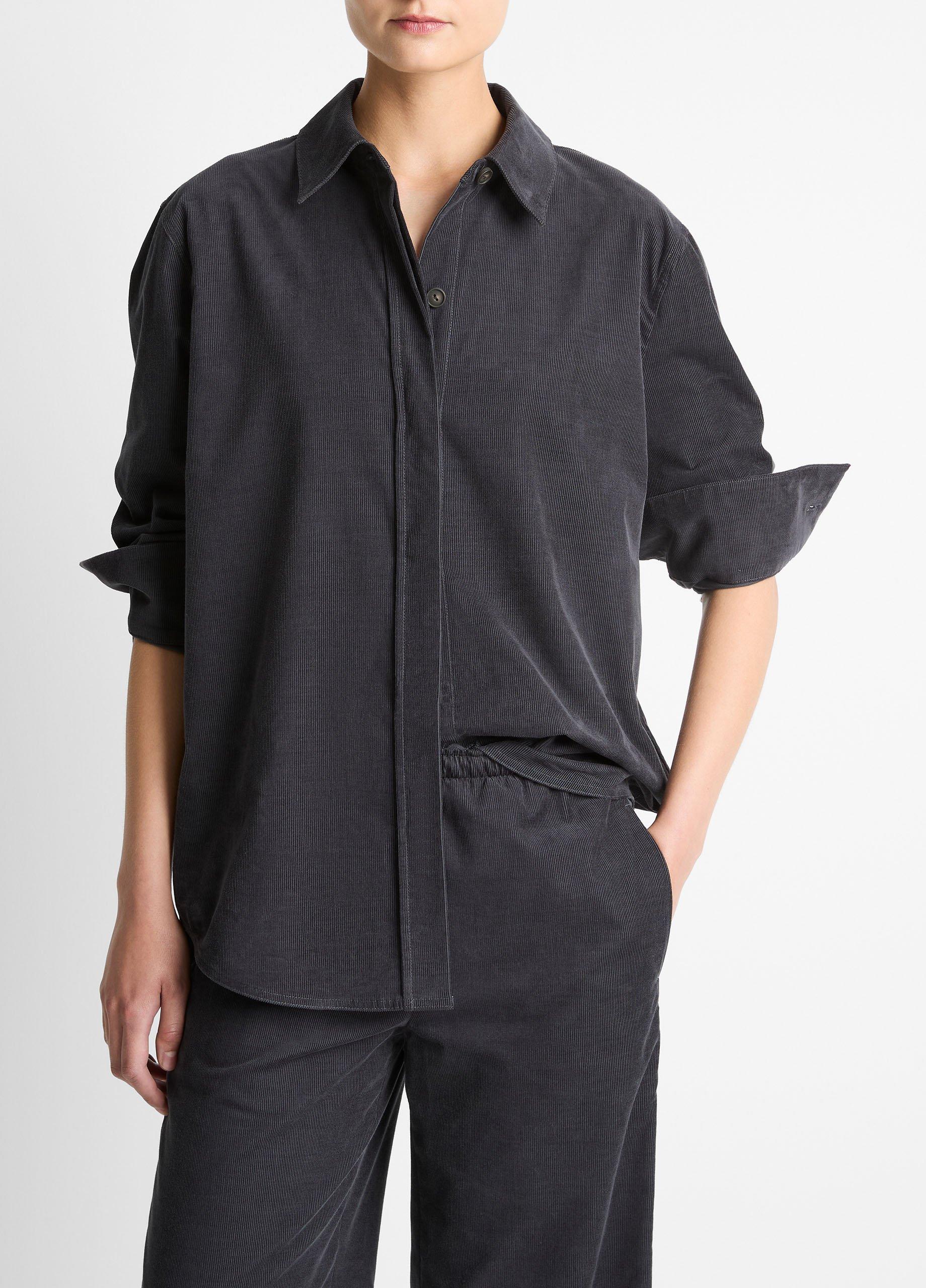 Cotton Corduroy Oversized Shirt image number 0