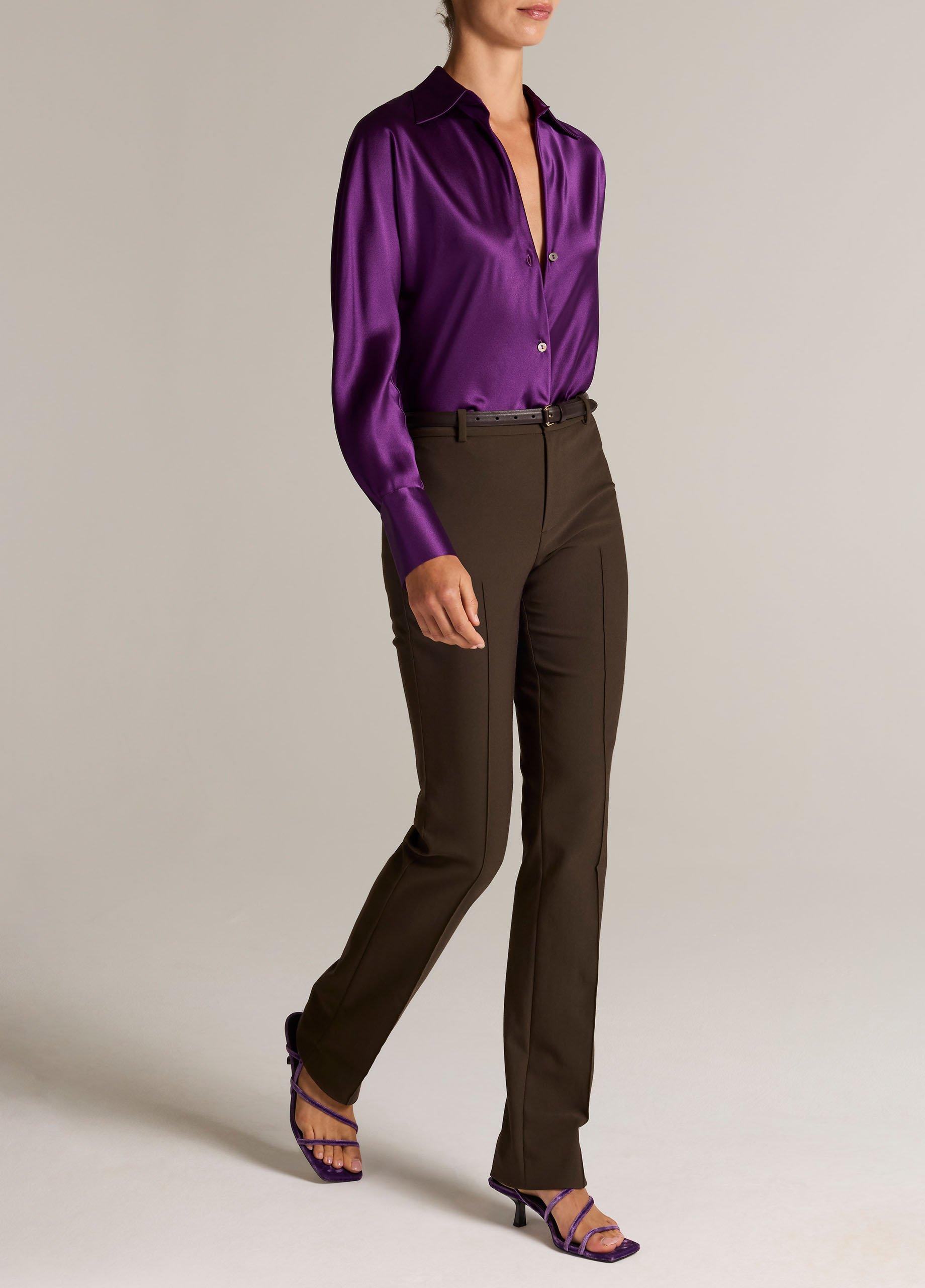 Cotton-Blend Slim Cigarette Pant image number 1