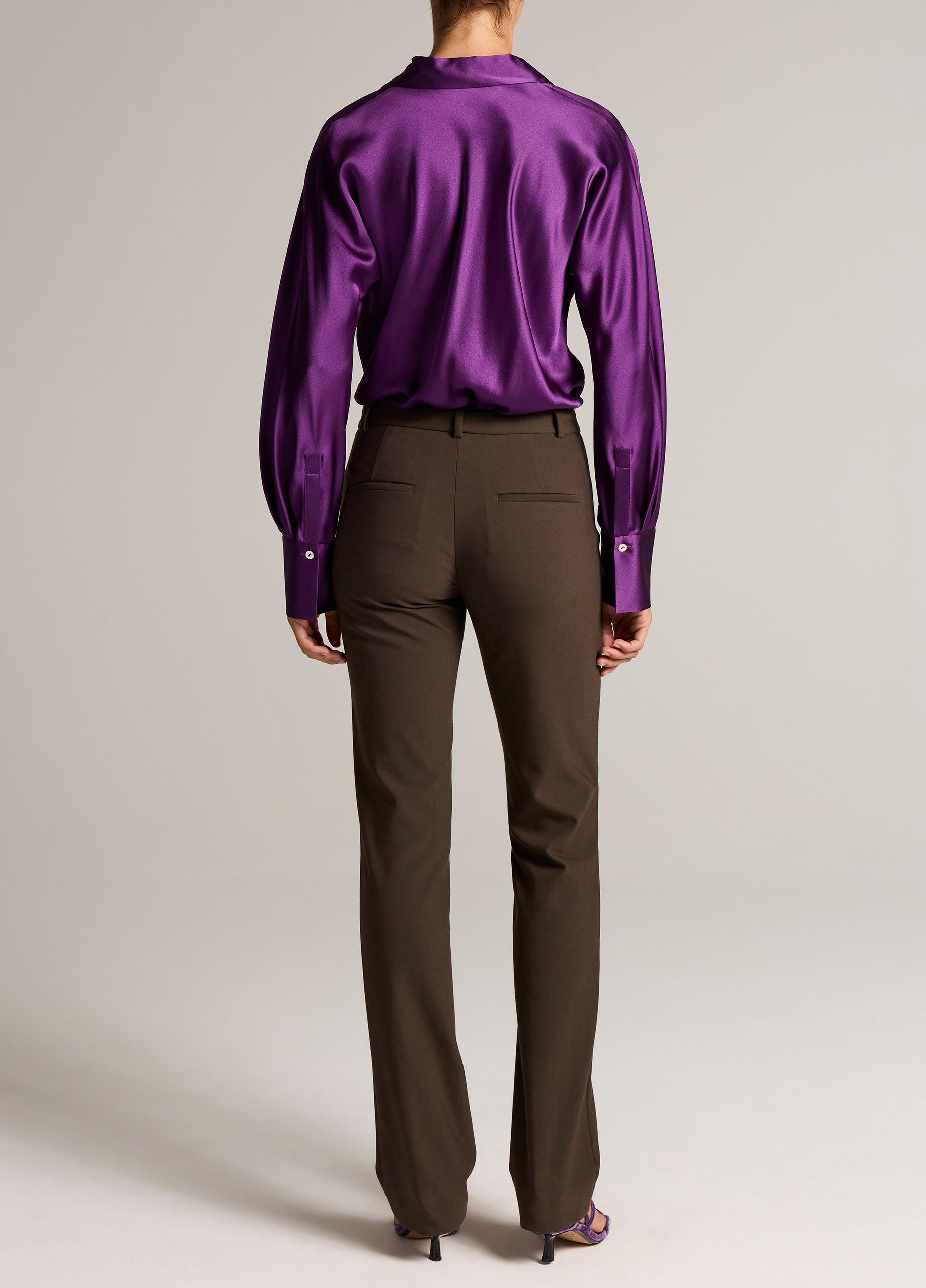 Cotton-Blend Slim Cigarette Pant image number 2