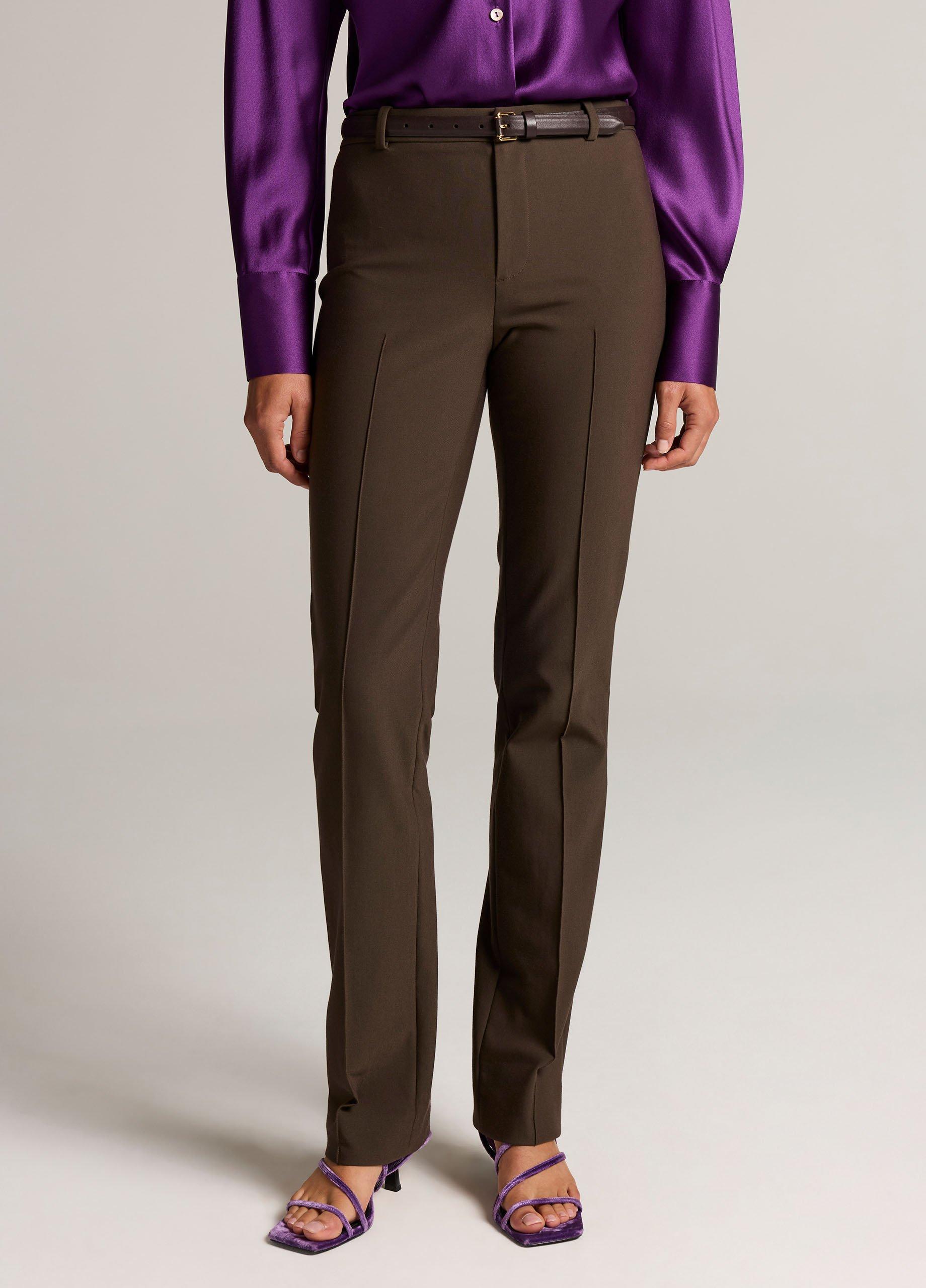 Cotton-Blend Slim Cigarette Pant image number 3