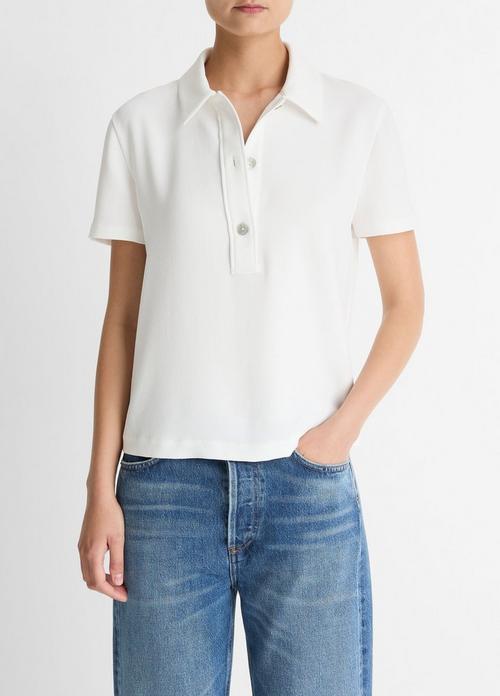 Crepe Polo Shirt