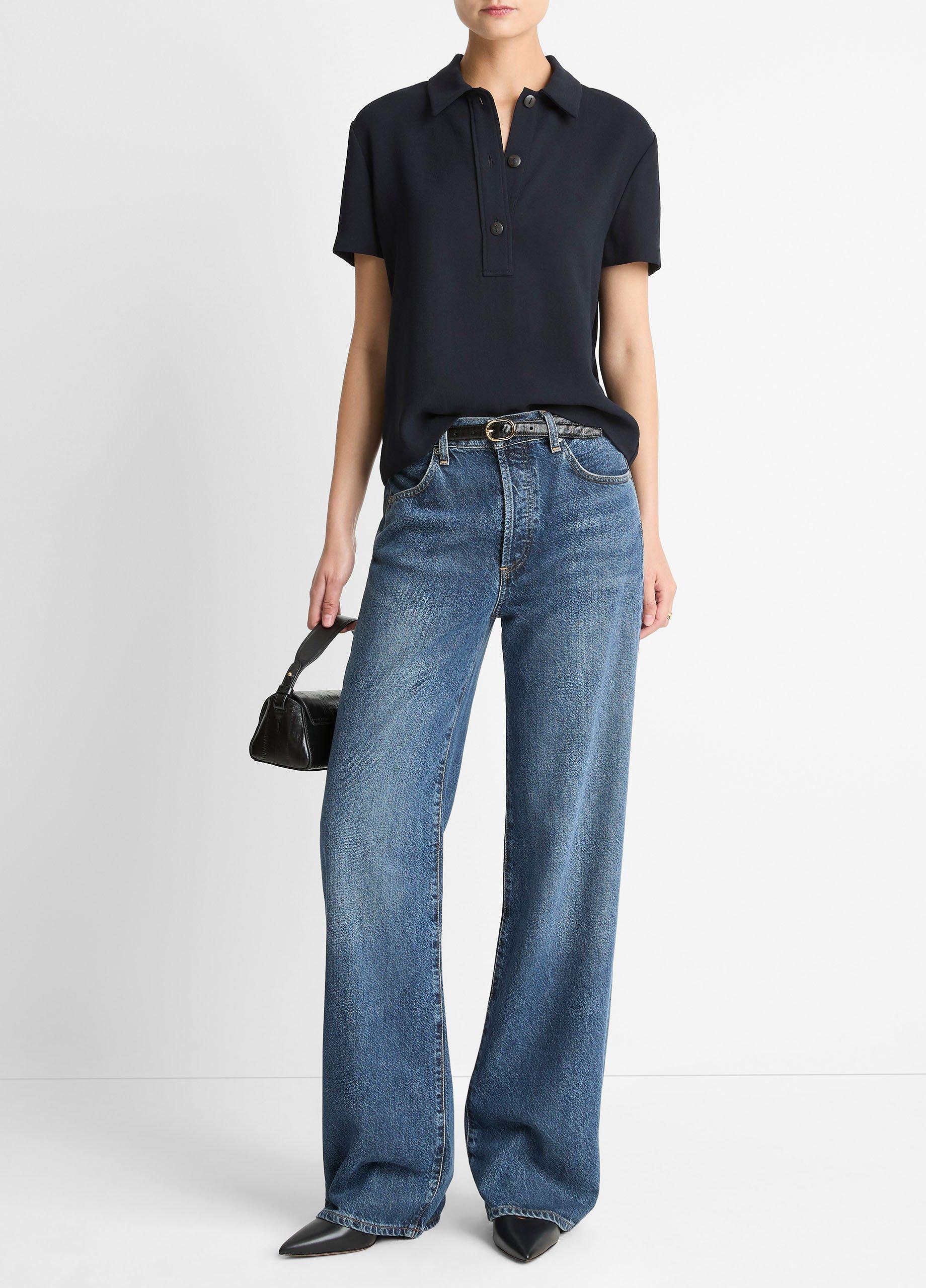 Crepe Polo Shirt image number 3