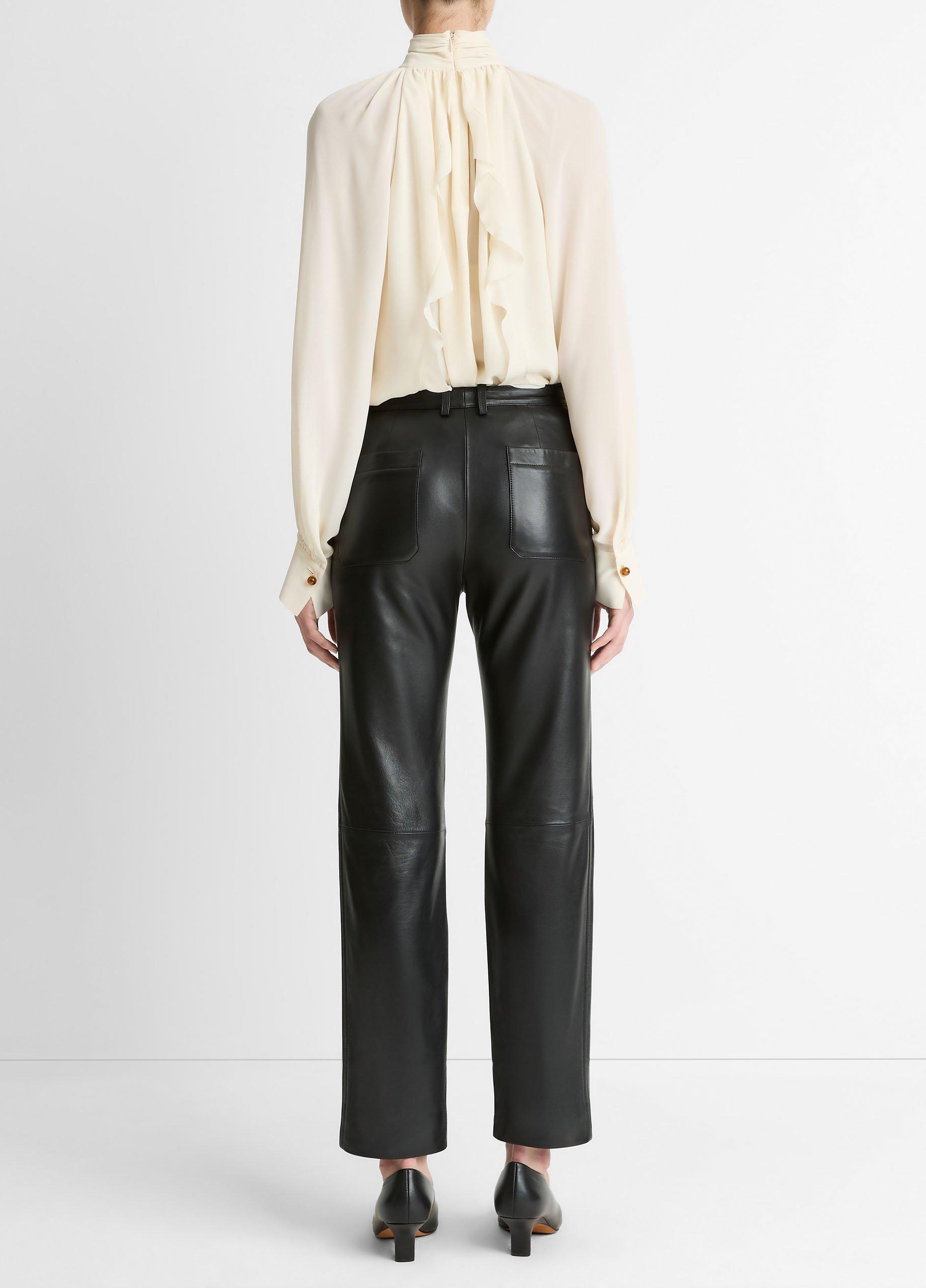 Leather Straight-Leg Trouser image number 2