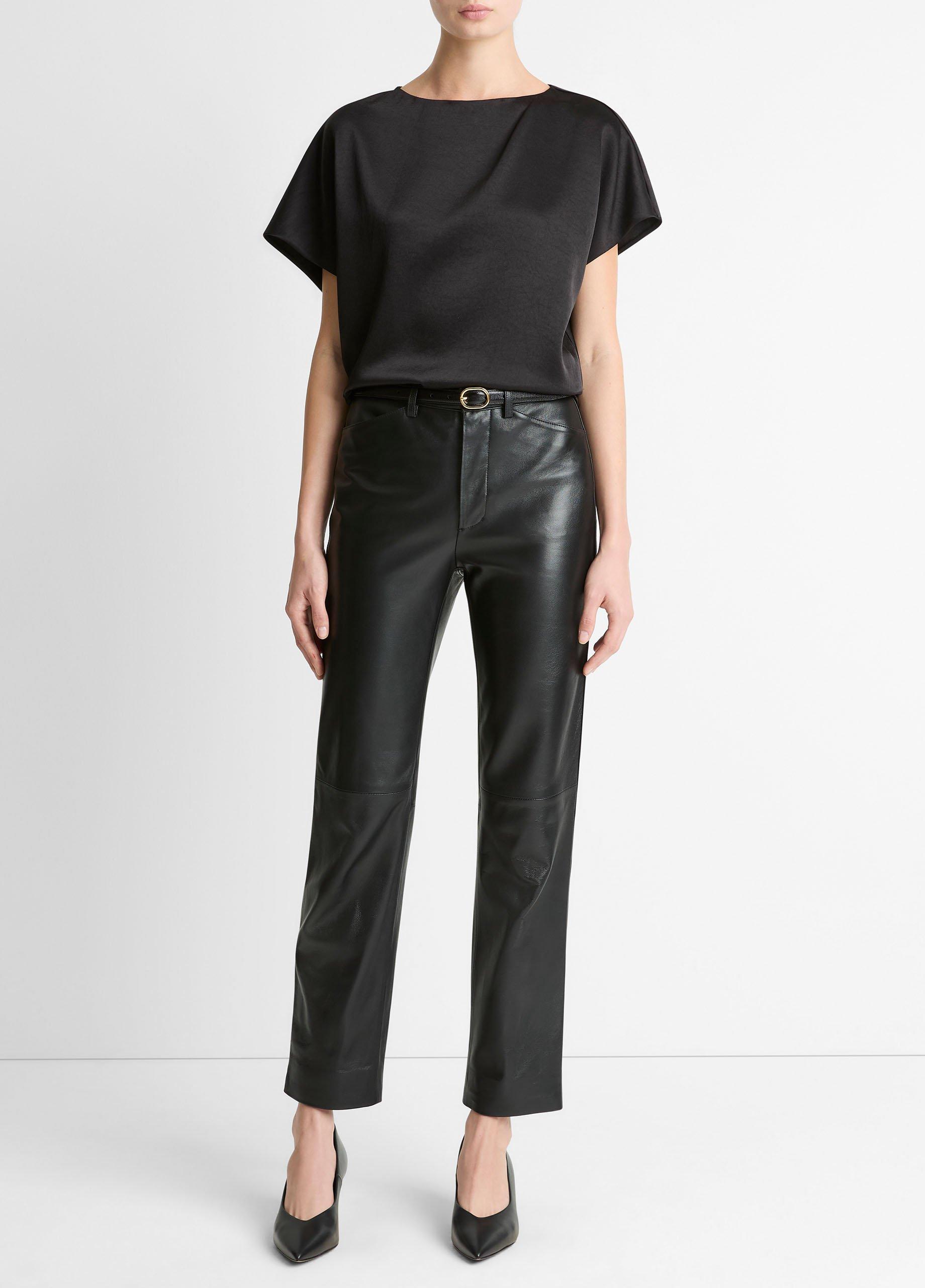 Draped Satin Dolman-Sleeve Blouse image number 3