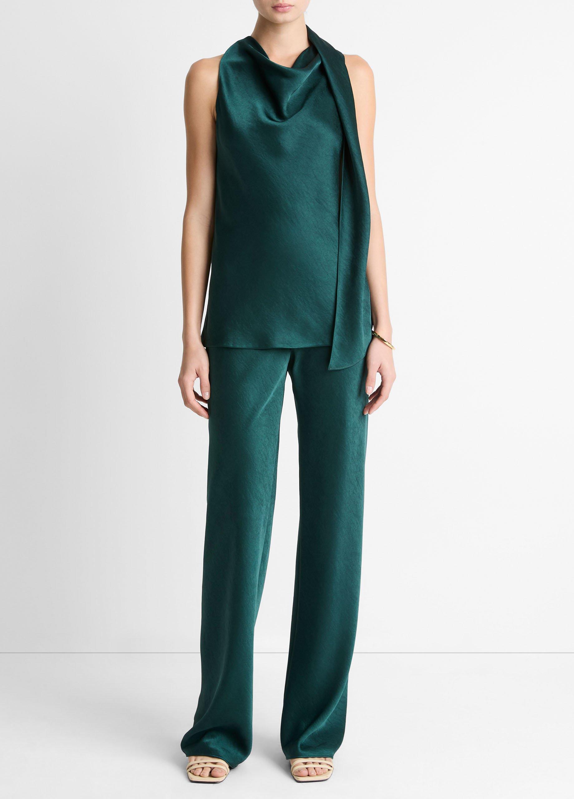 Satin Scarf Top image number 3