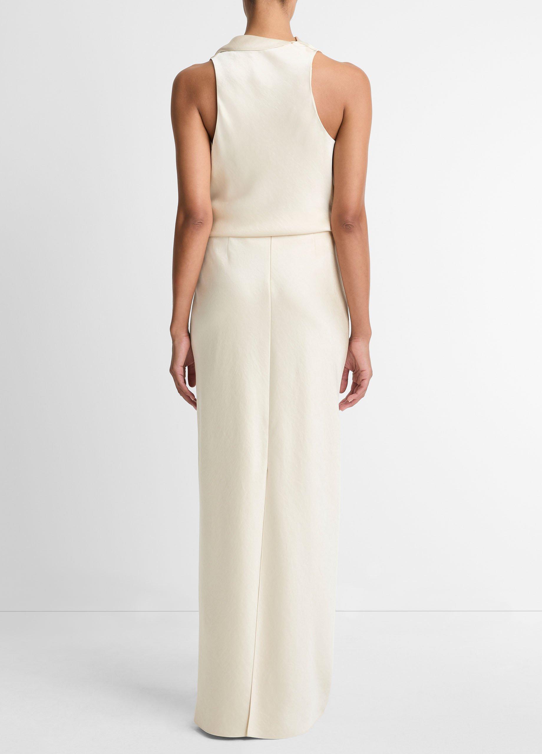 Satin Bias Column Skirt image number 2