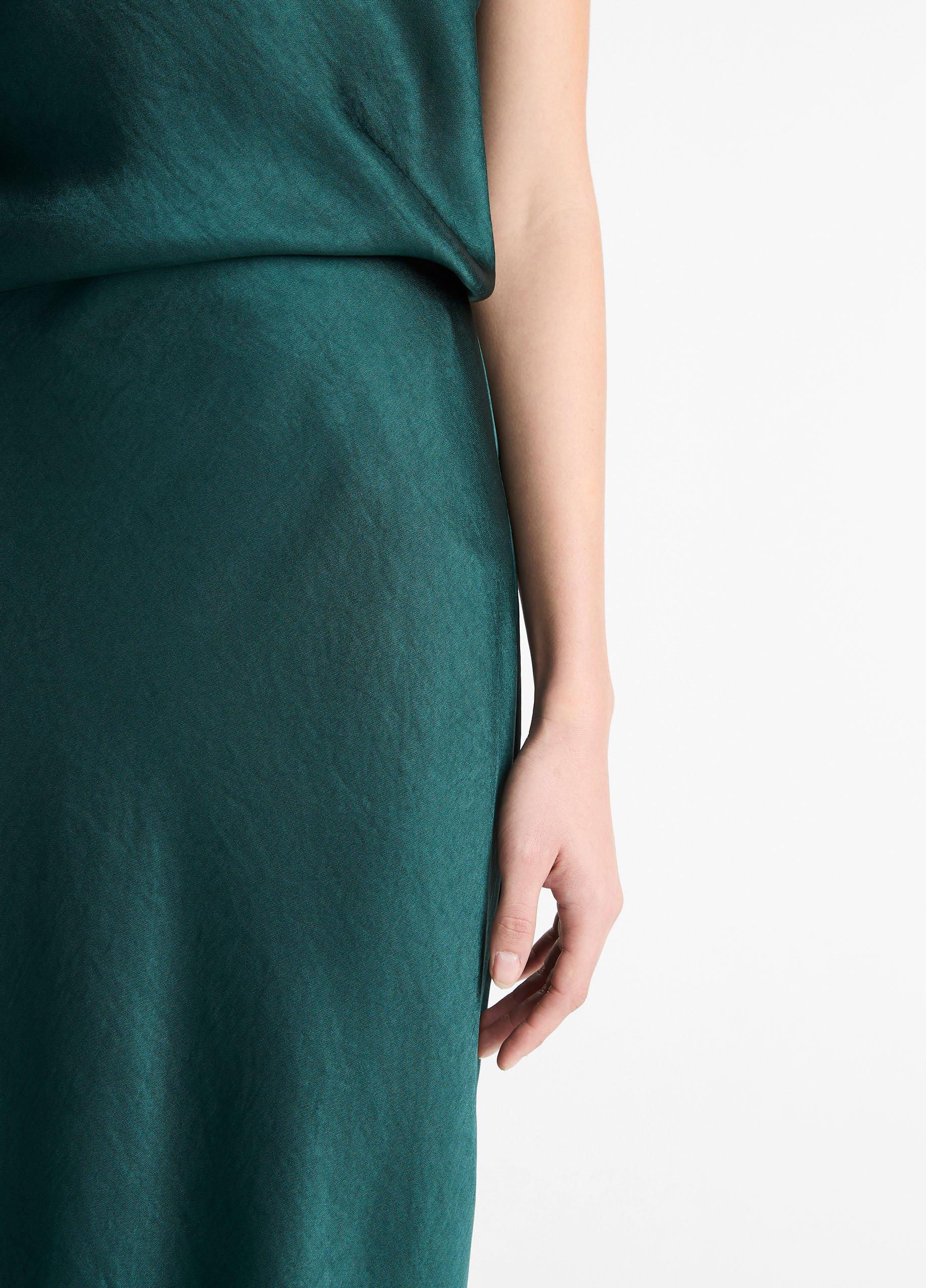 Satin Bias Column Skirt image number 3