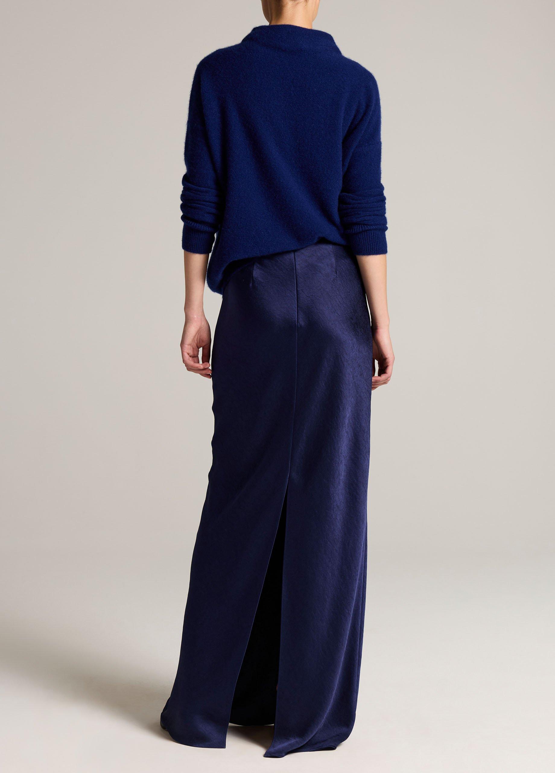 Satin Bias Column Skirt image number 2