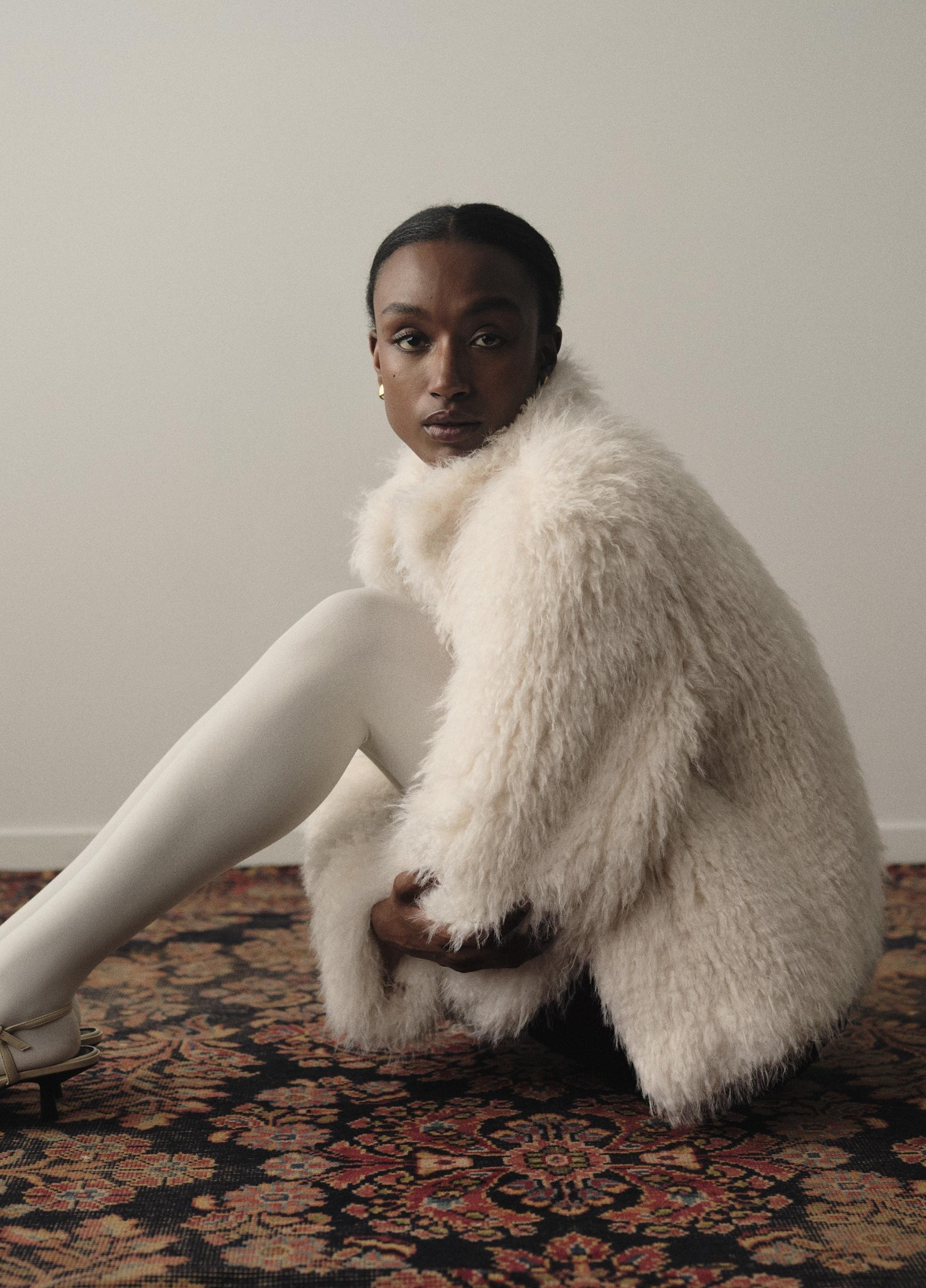 aere アエレ shaggy jacket coat シャギージャケットコート aere