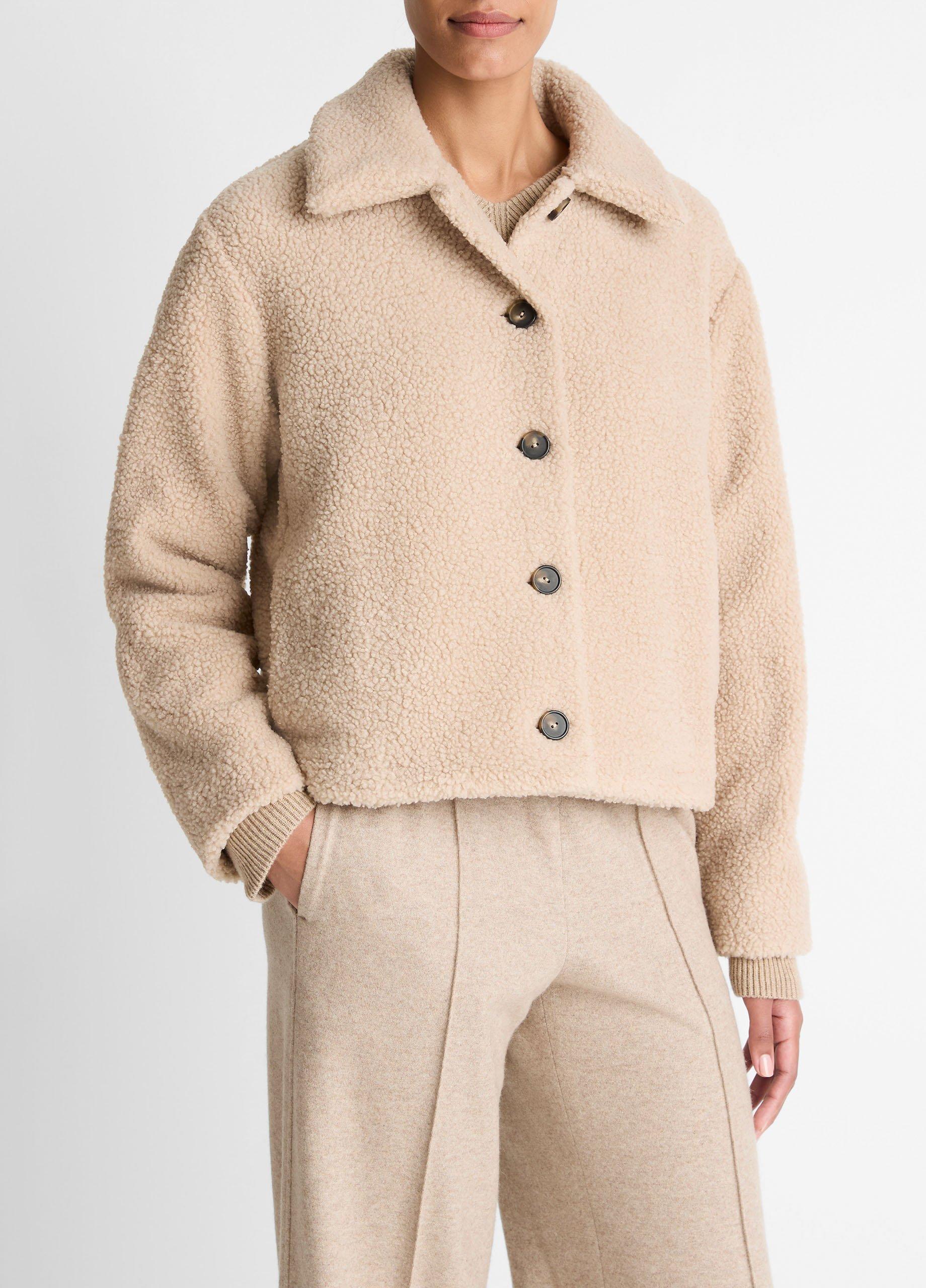 Collared Sherpa Jacket image number 1