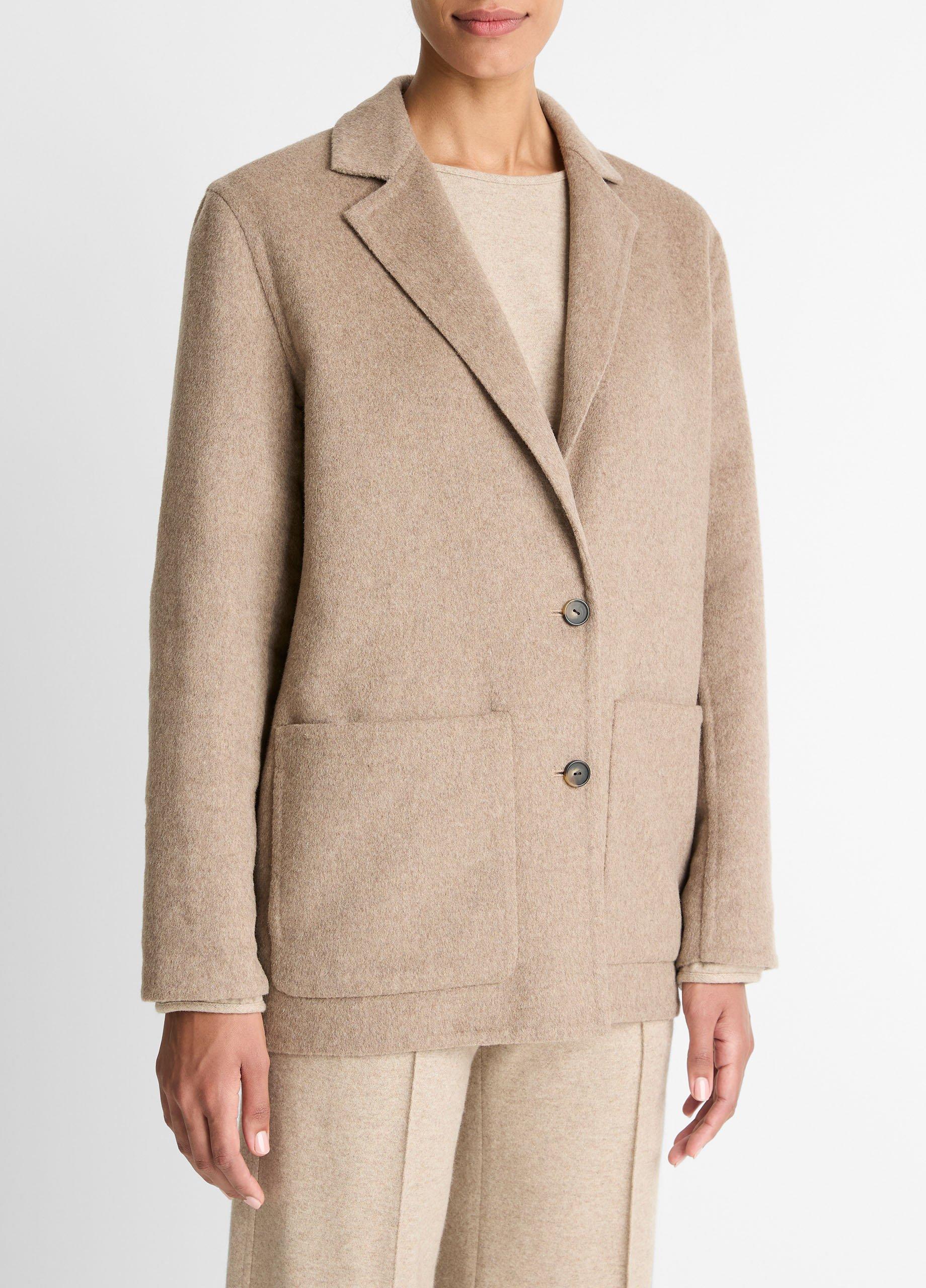 Double-Face Wool & Cashmere-Blend Blazer image number 1