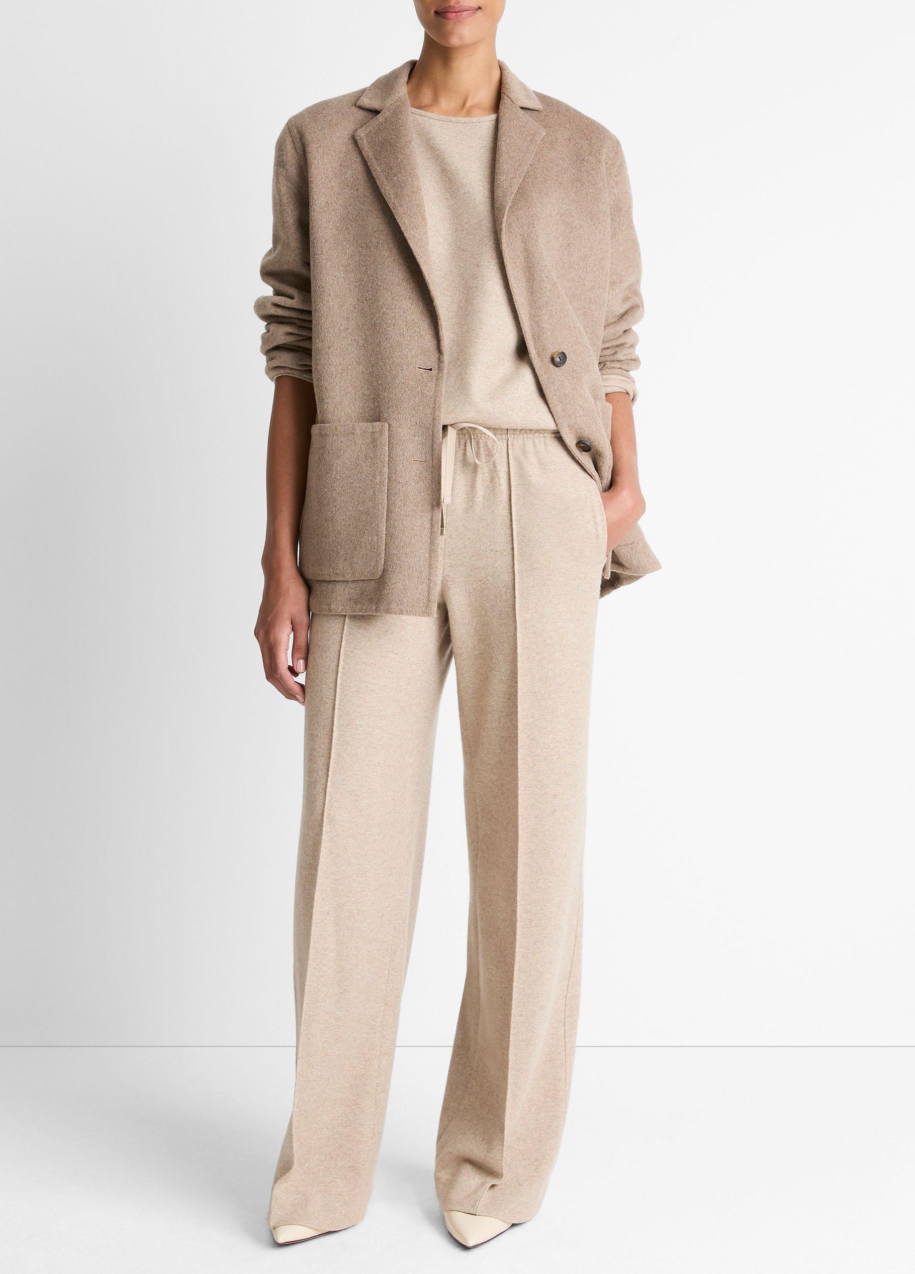 Double-Face Wool & Cashmere-Blend Blazer image number 3