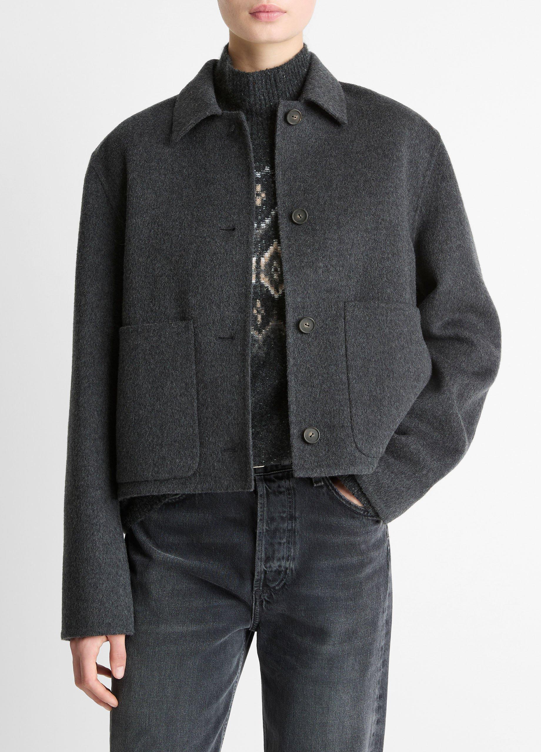 Wool & Cashmere-Blend Short Jacket in Jackets | Vince