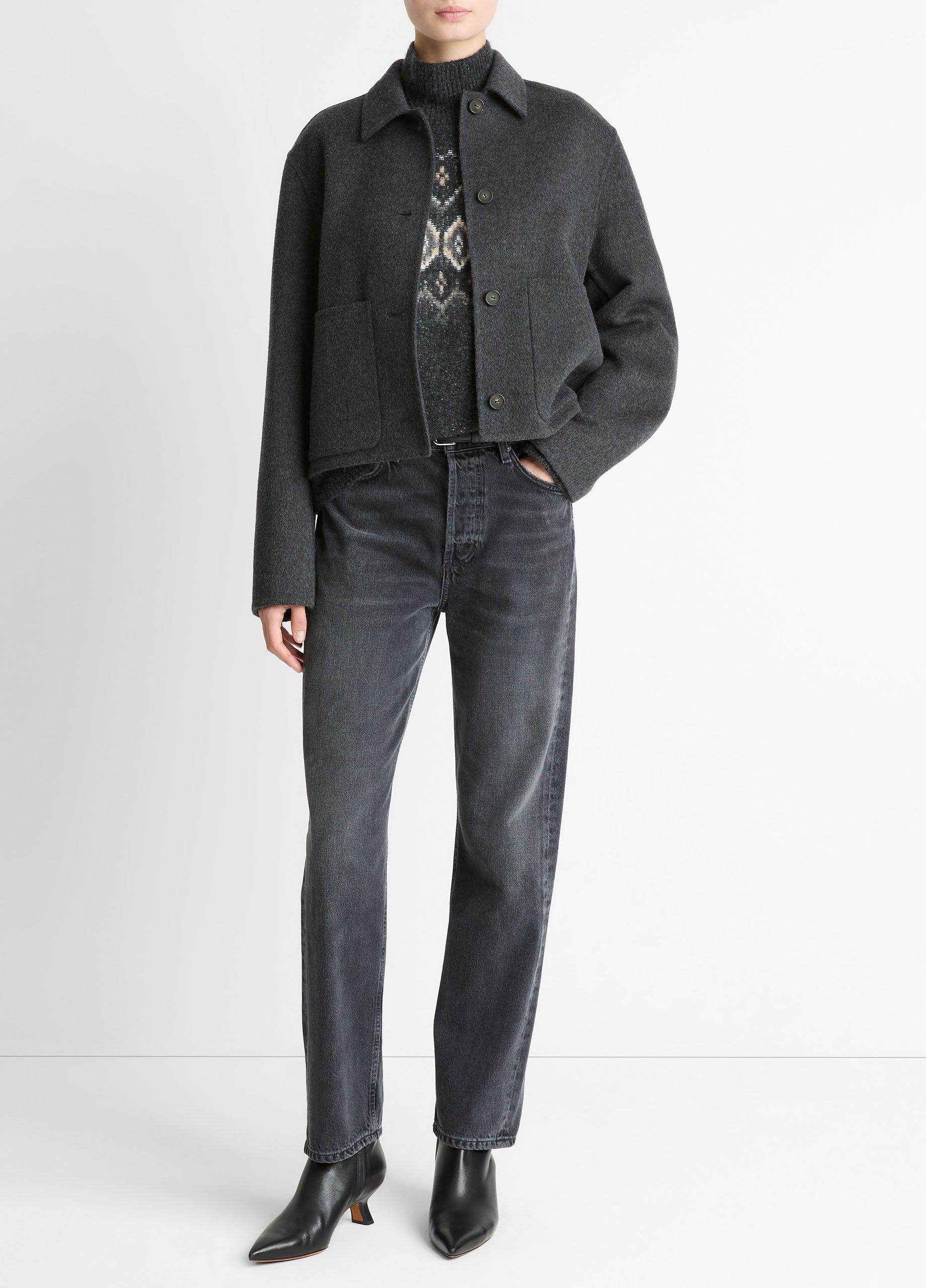 Wool & Cashmere-Blend Short Jacket image number 3