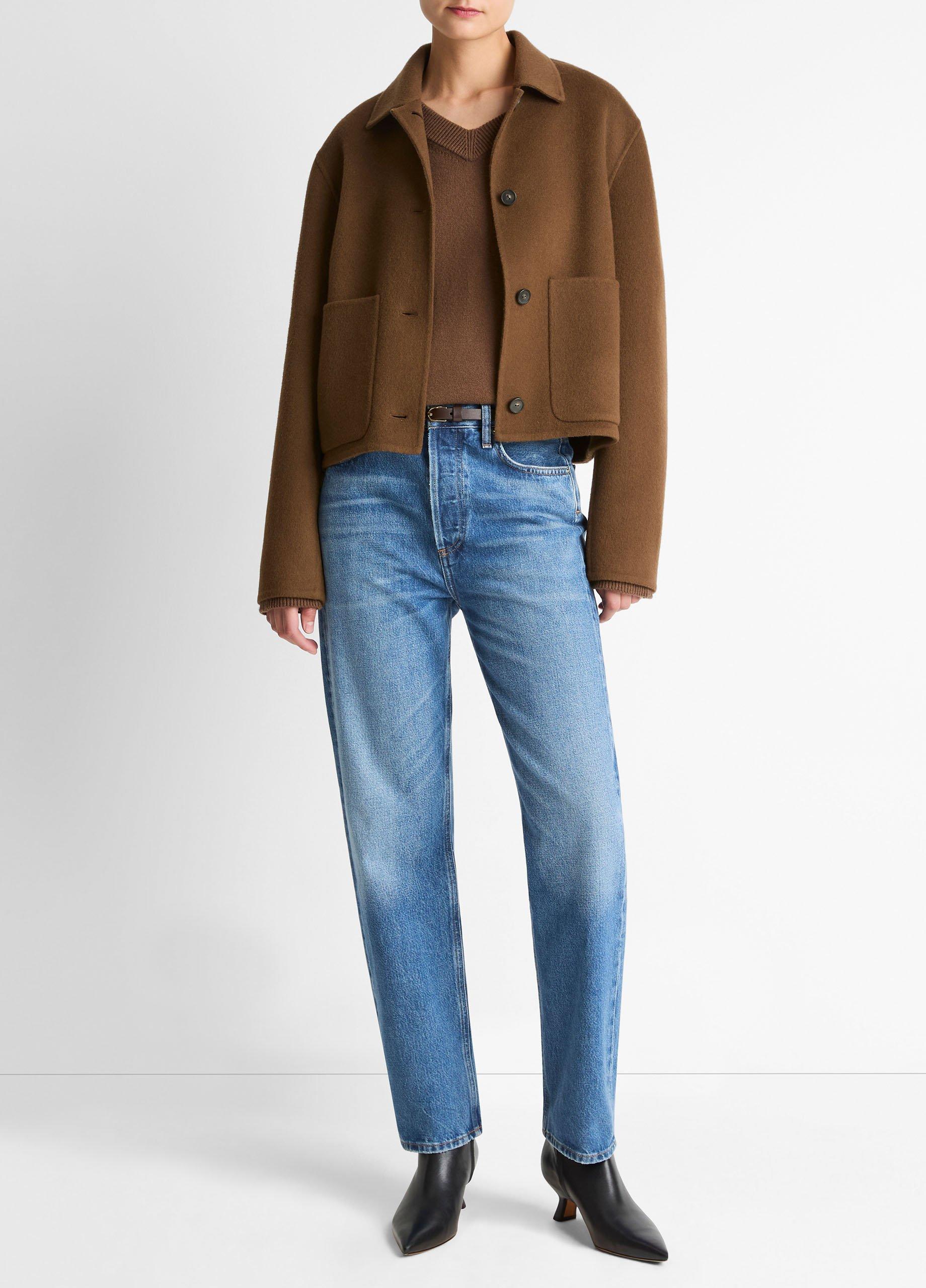 Wool & Cashmere-Blend Short Jacket in Jackets | Vince
