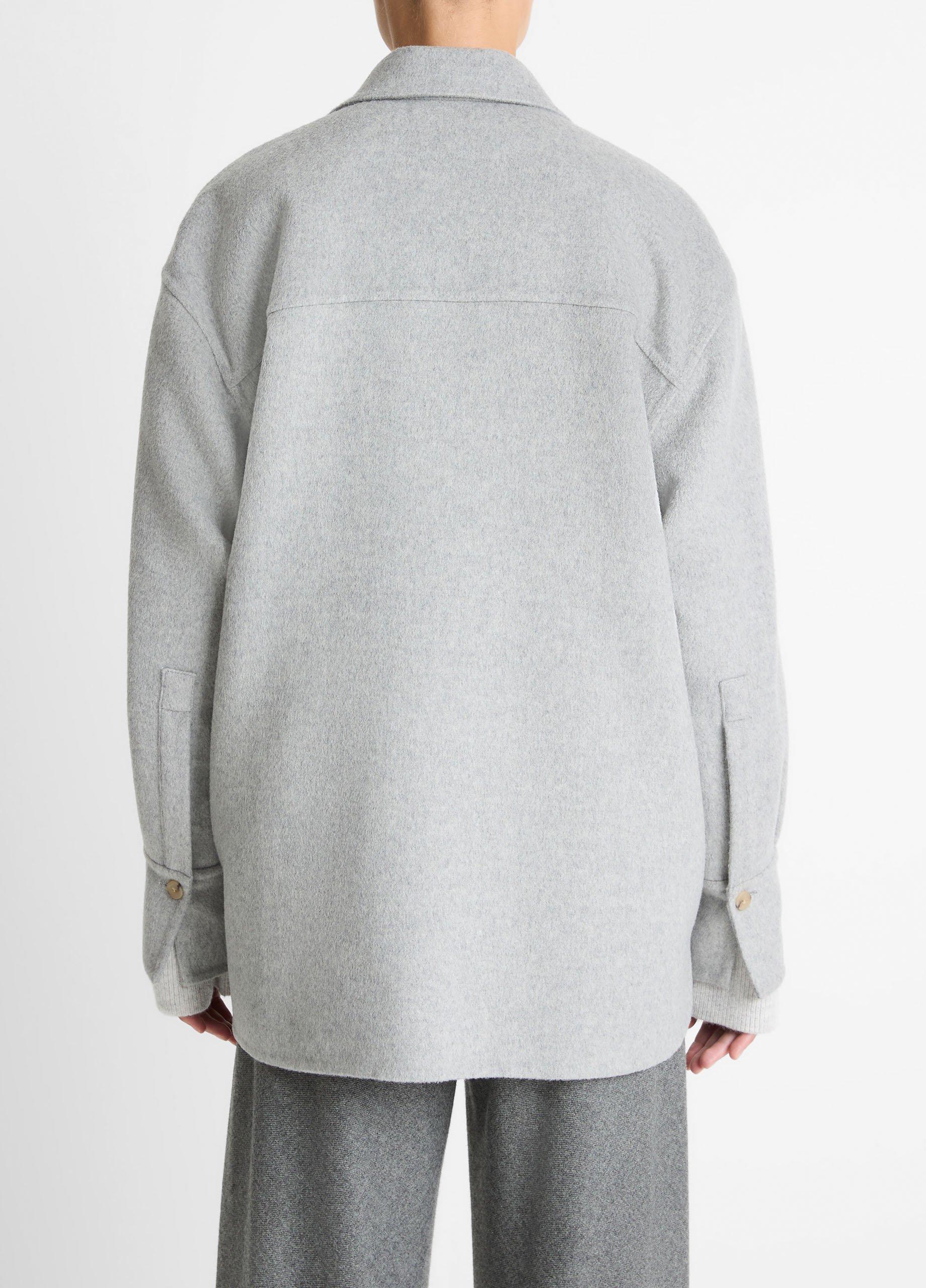 Double-Face Wool & Cashmere-Blend Shirt Jacket image number 2