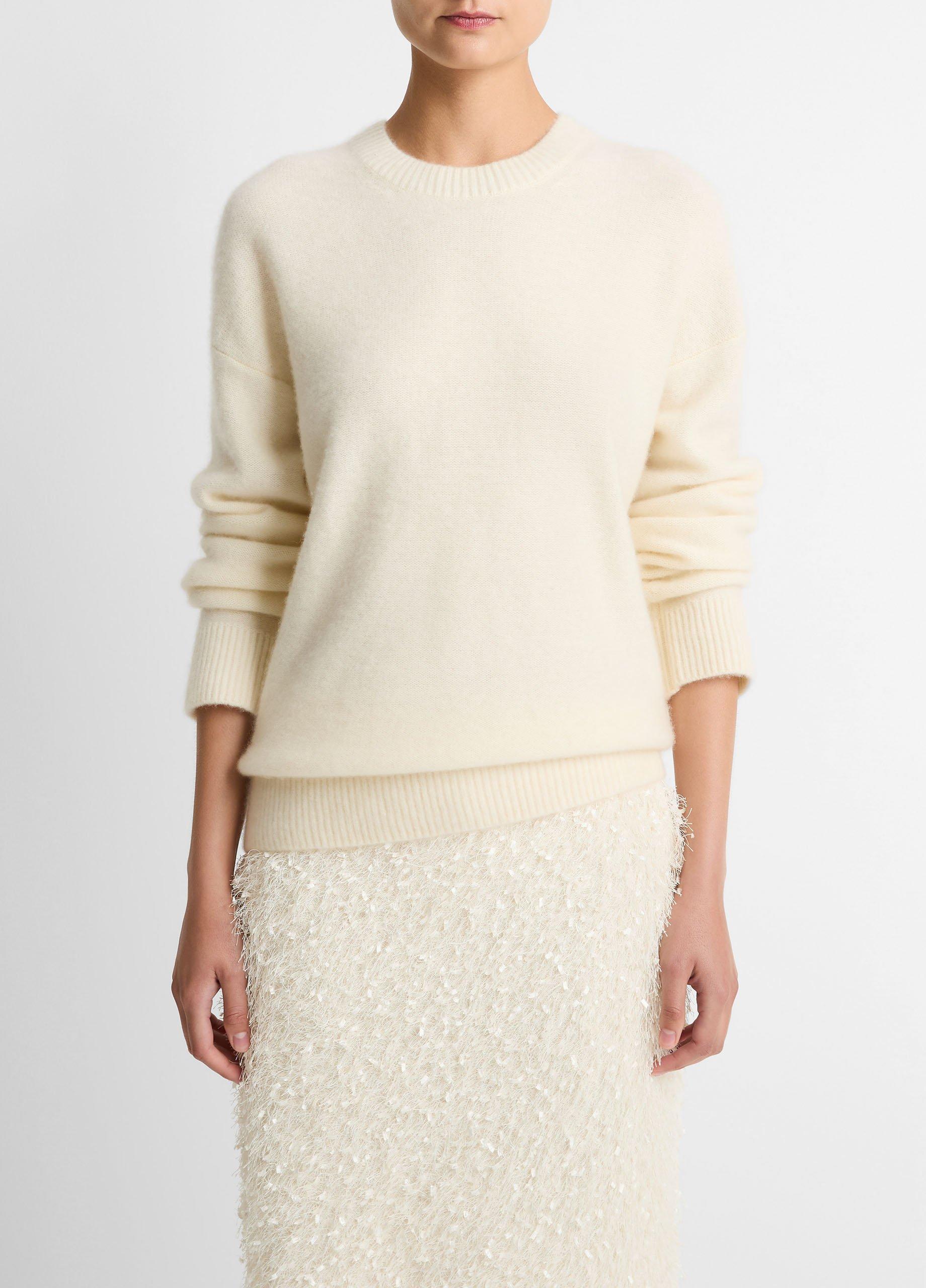 Plush Cashmere Crew Neck Sweater in Crew Neck | Vince