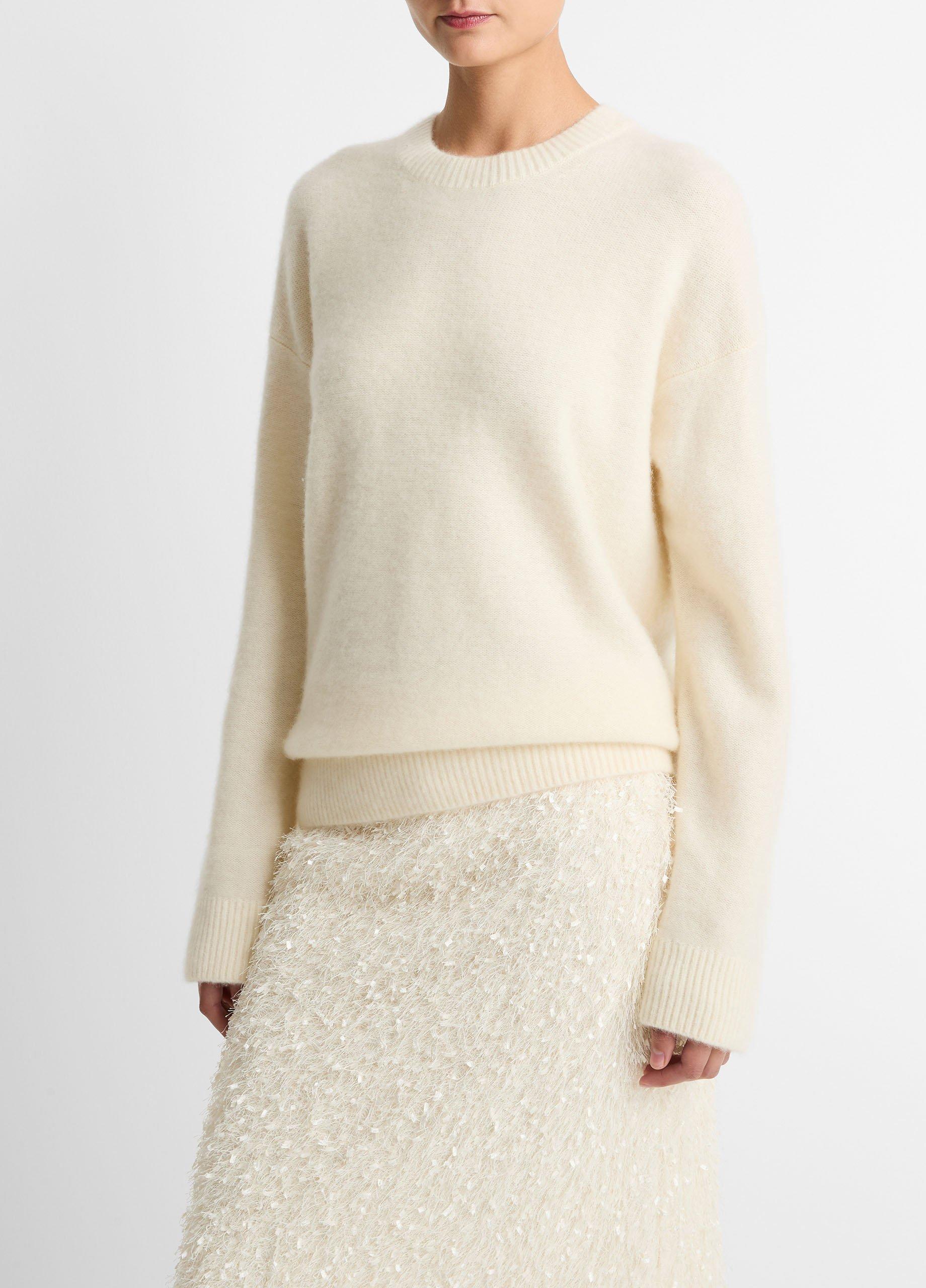 Plush Cashmere Crew Neck Sweater image number 1