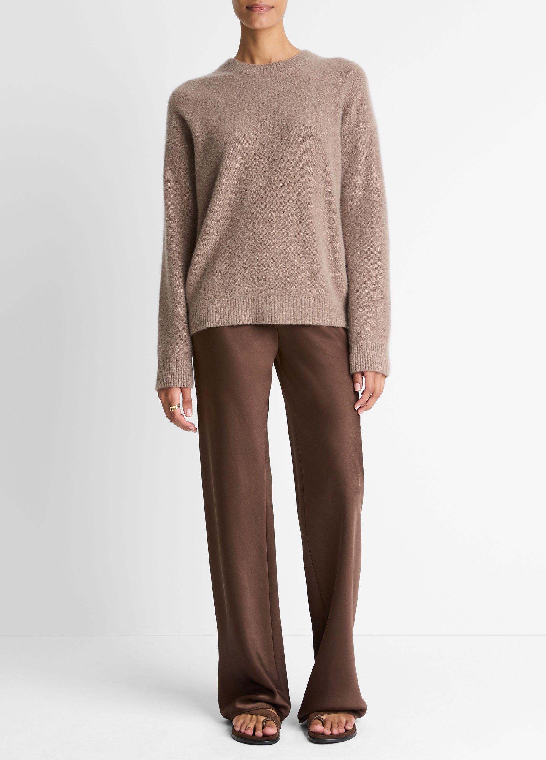 Plush Cashmere Crew Neck Sweater image number 3