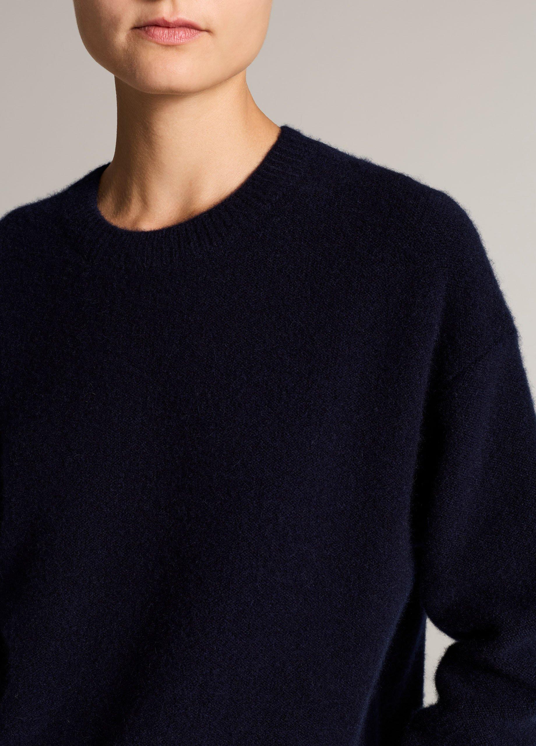Plush Cashmere Crew Neck Sweater image number 1