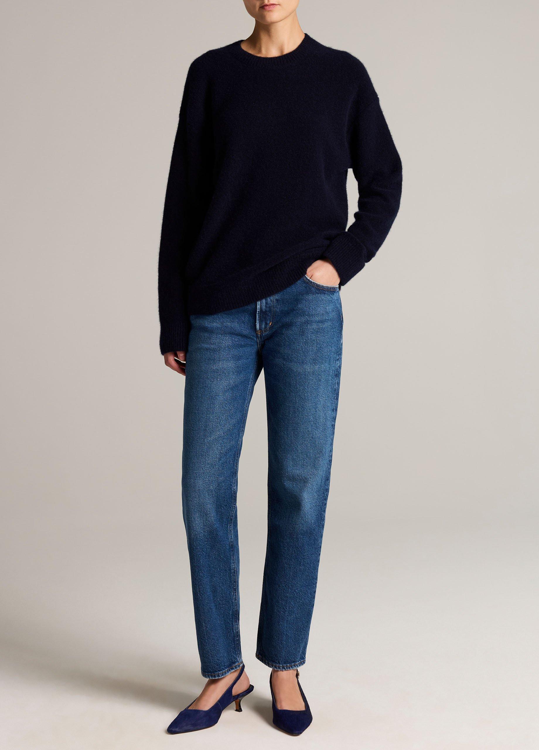 Plush Cashmere Crew Neck Sweater image number 3