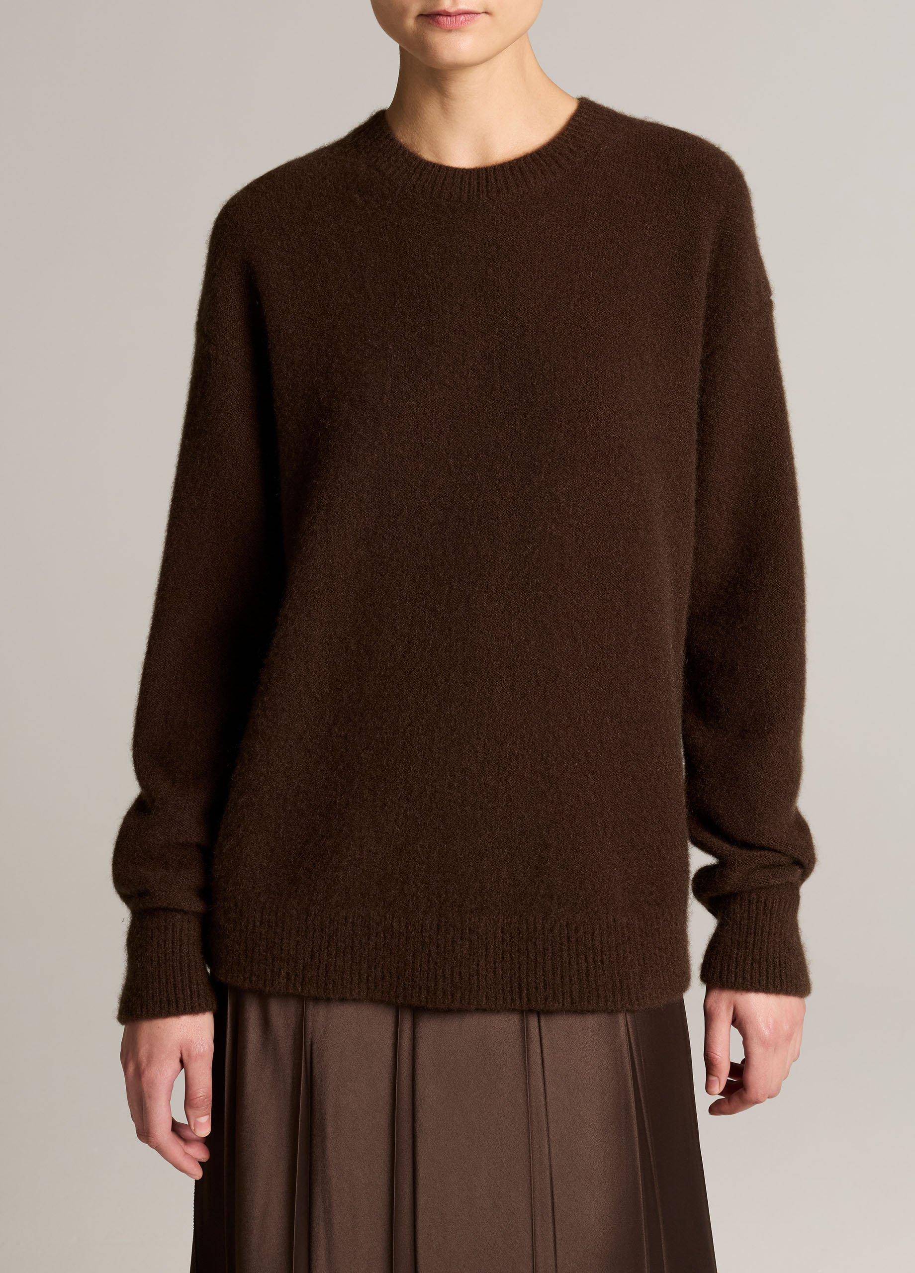 Plush Cashmere Crew Neck Sweater image number 0