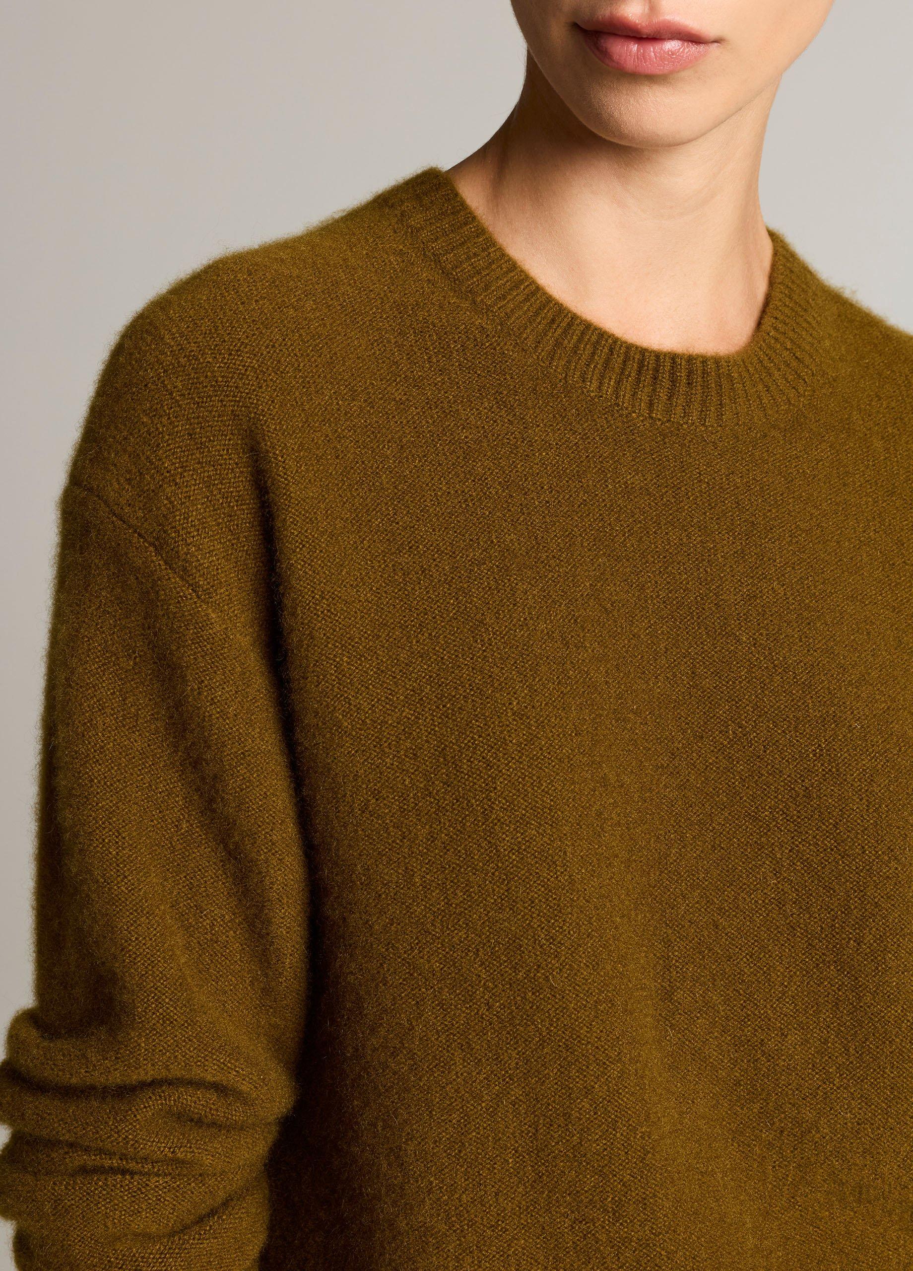 Plush Cashmere Crew Neck Sweater image number 1