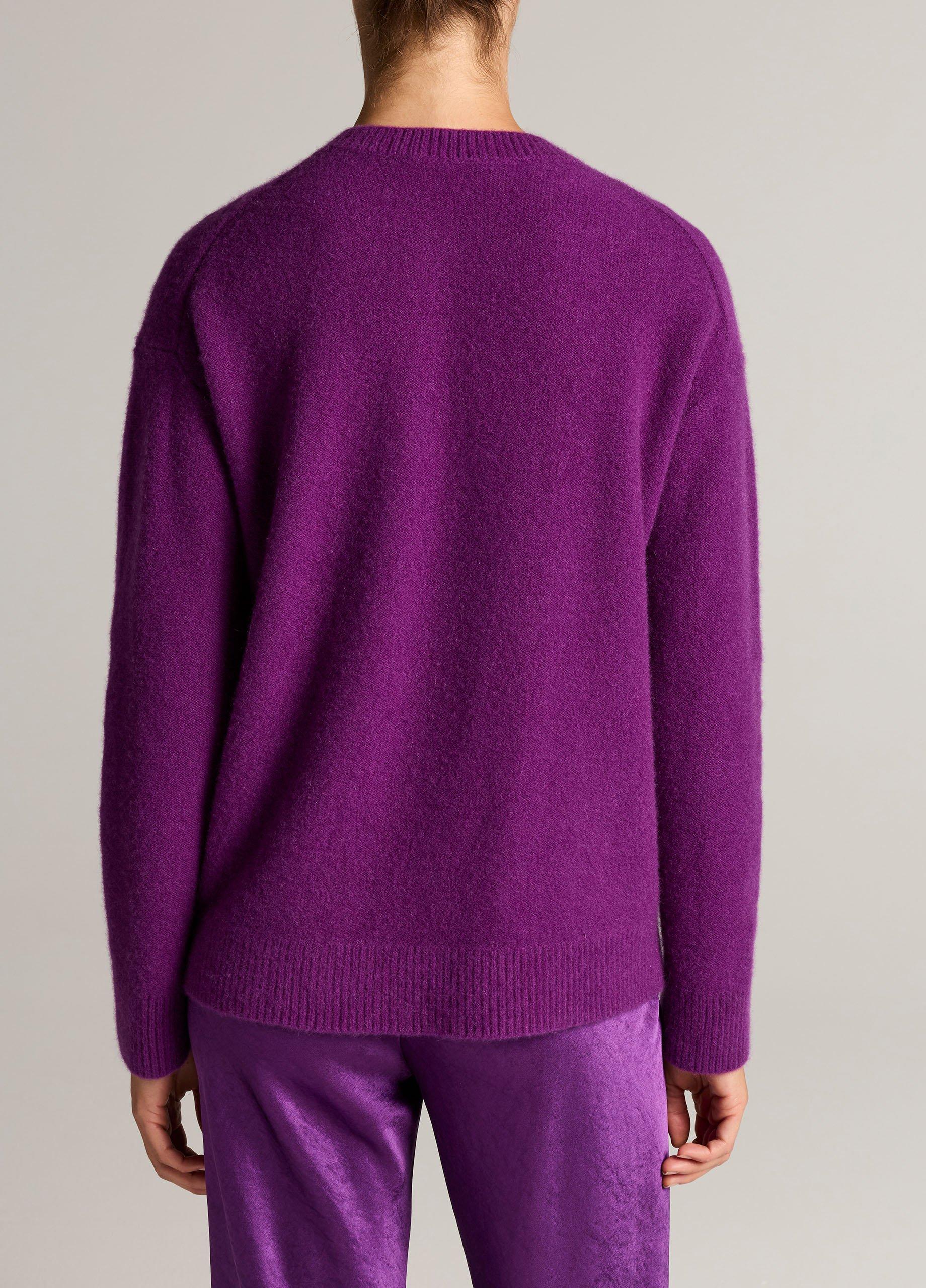 Plush Cashmere Crew Neck Sweater image number 2