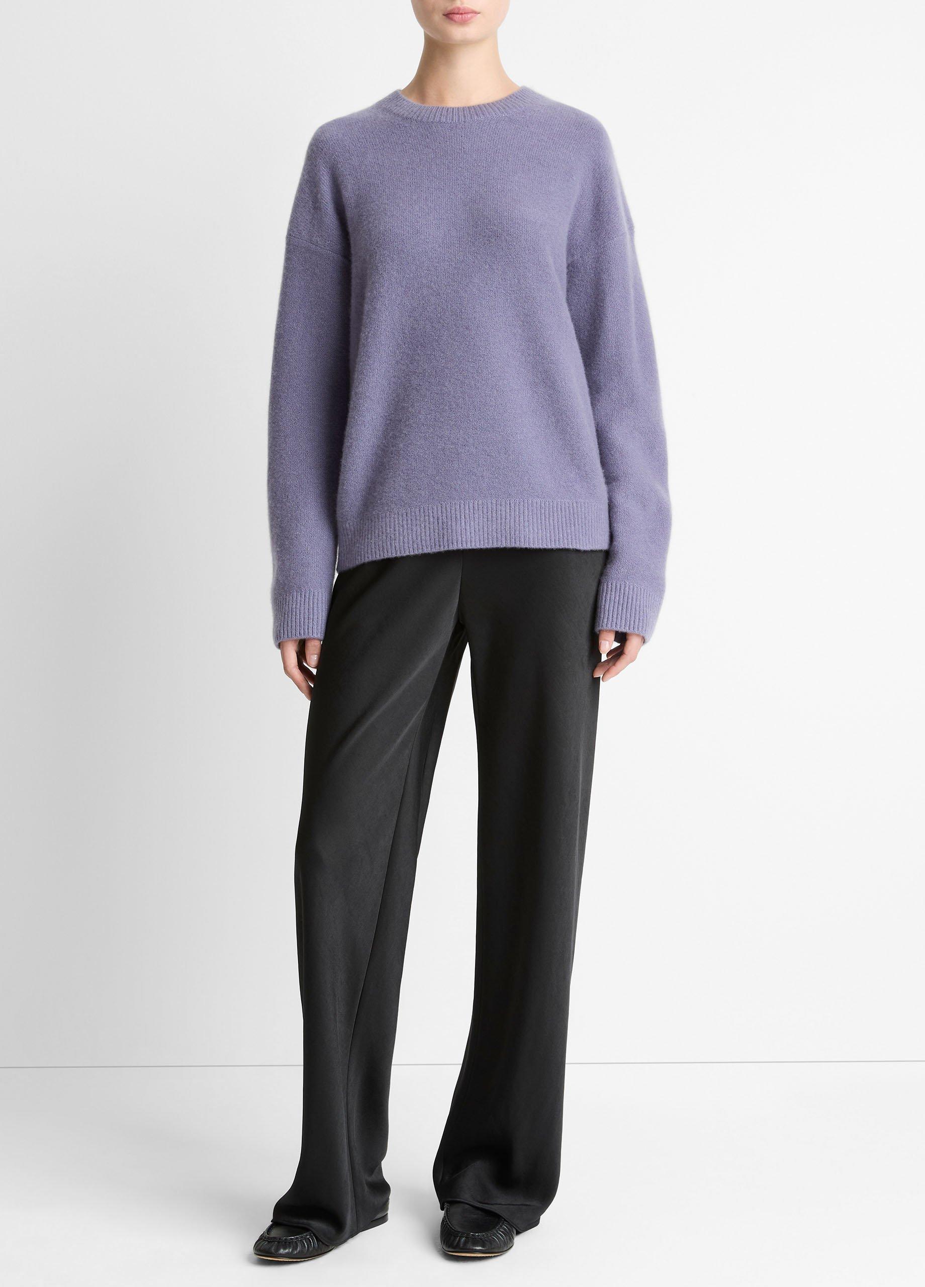 Plush Cashmere Crew Neck Sweater image number 3