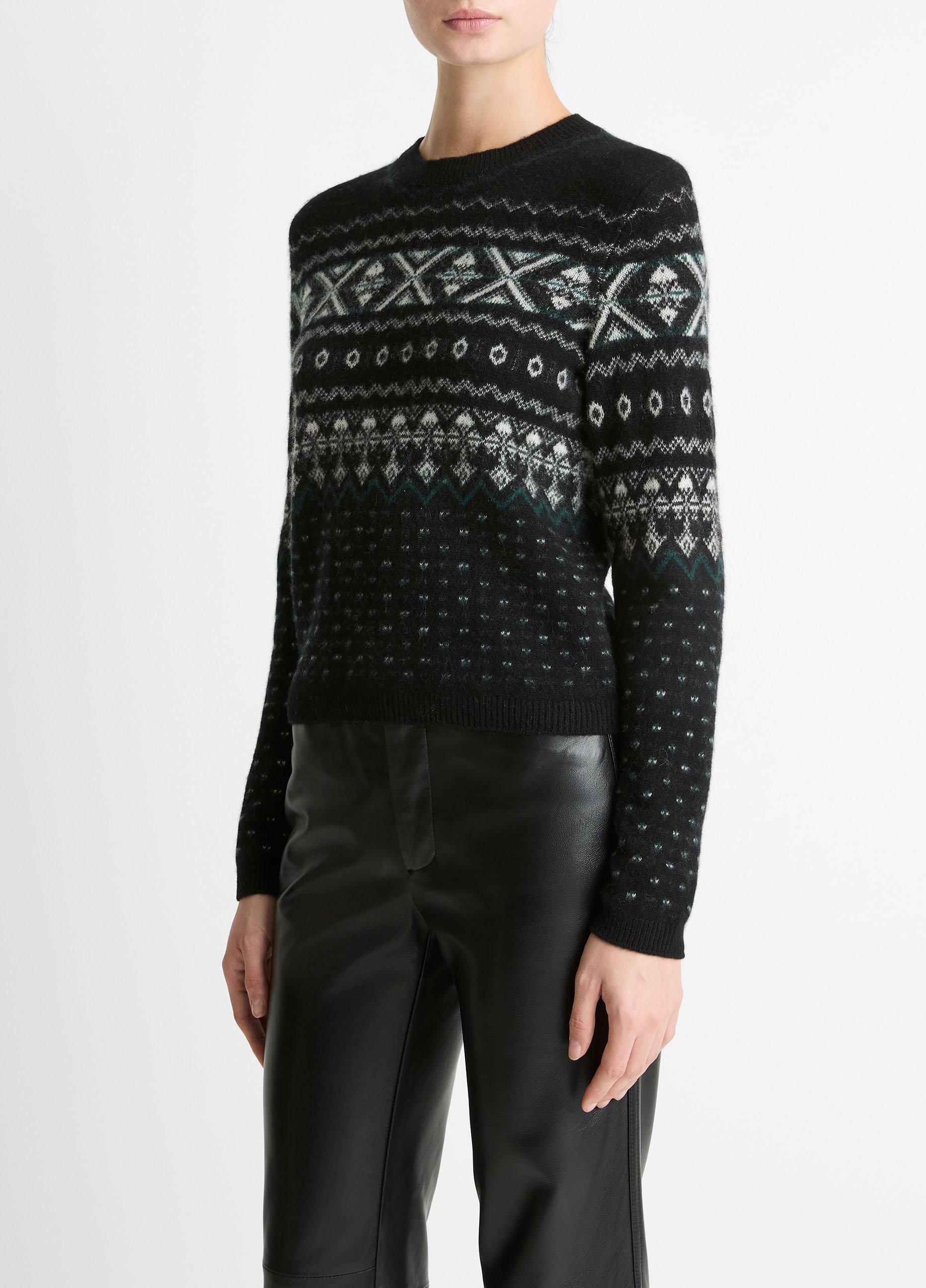 Fair Isle Plush Cashmere Sweater image number 1