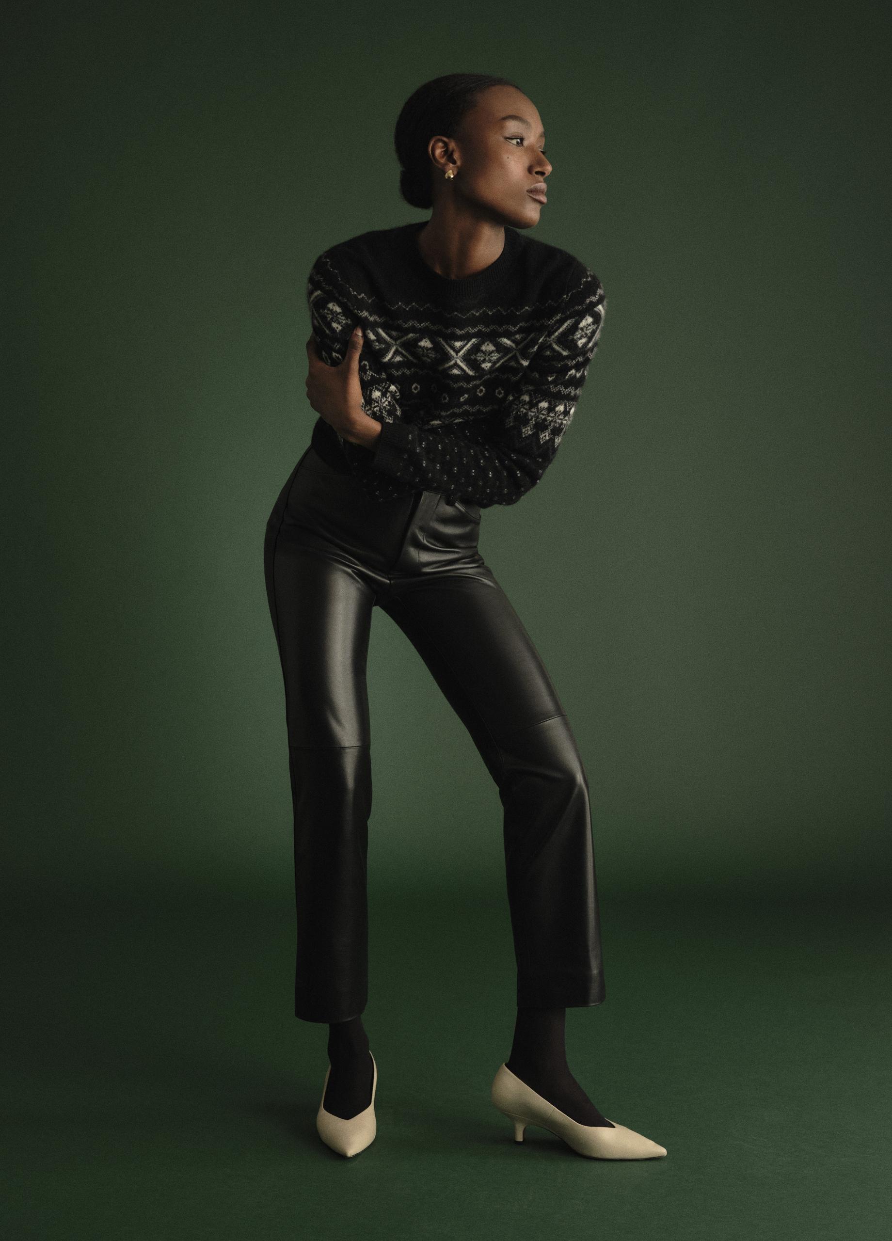 Fair Isle Plush Cashmere Sweater image number 4