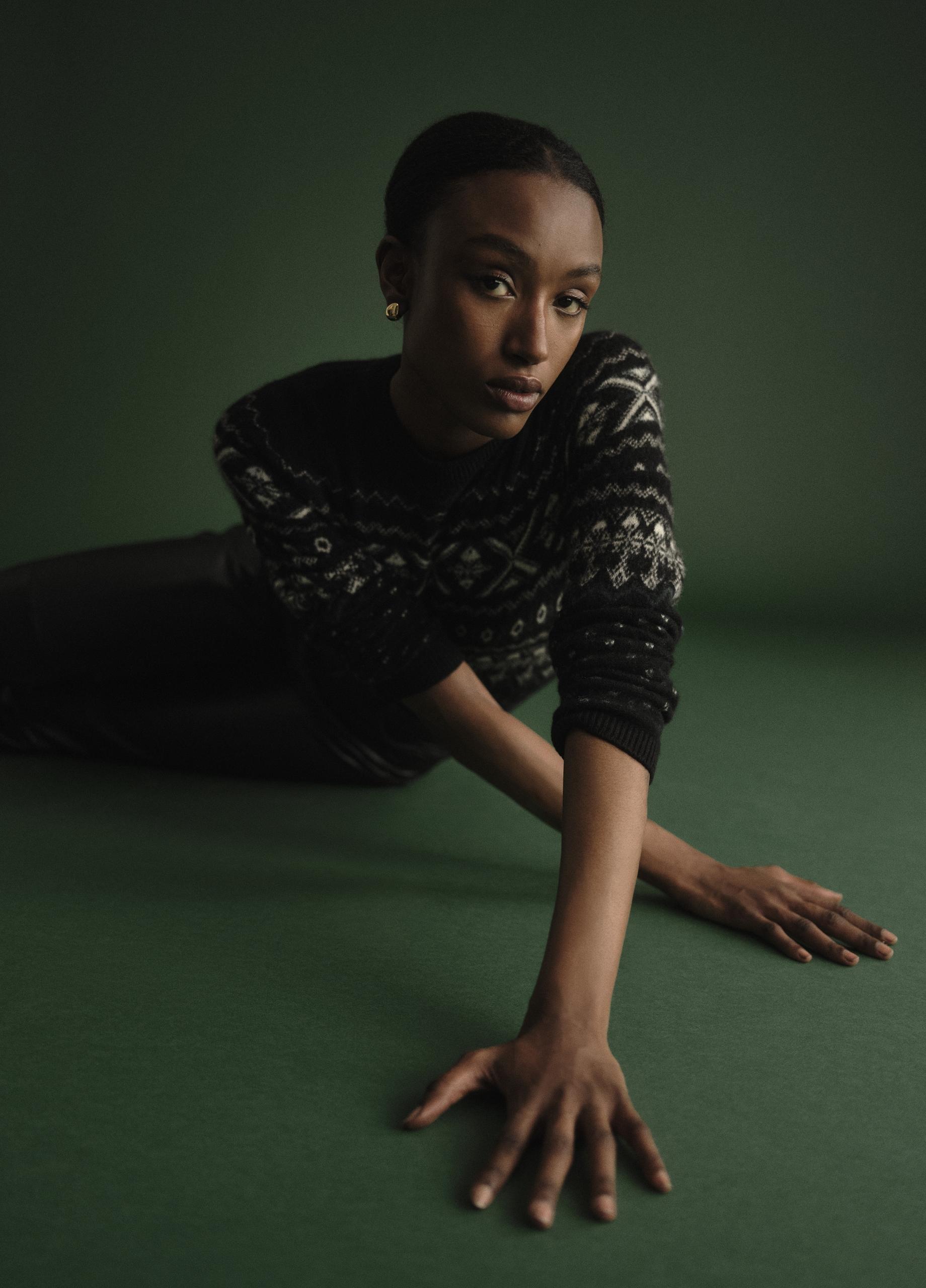 Fair Isle Plush Cashmere Sweater image number 5