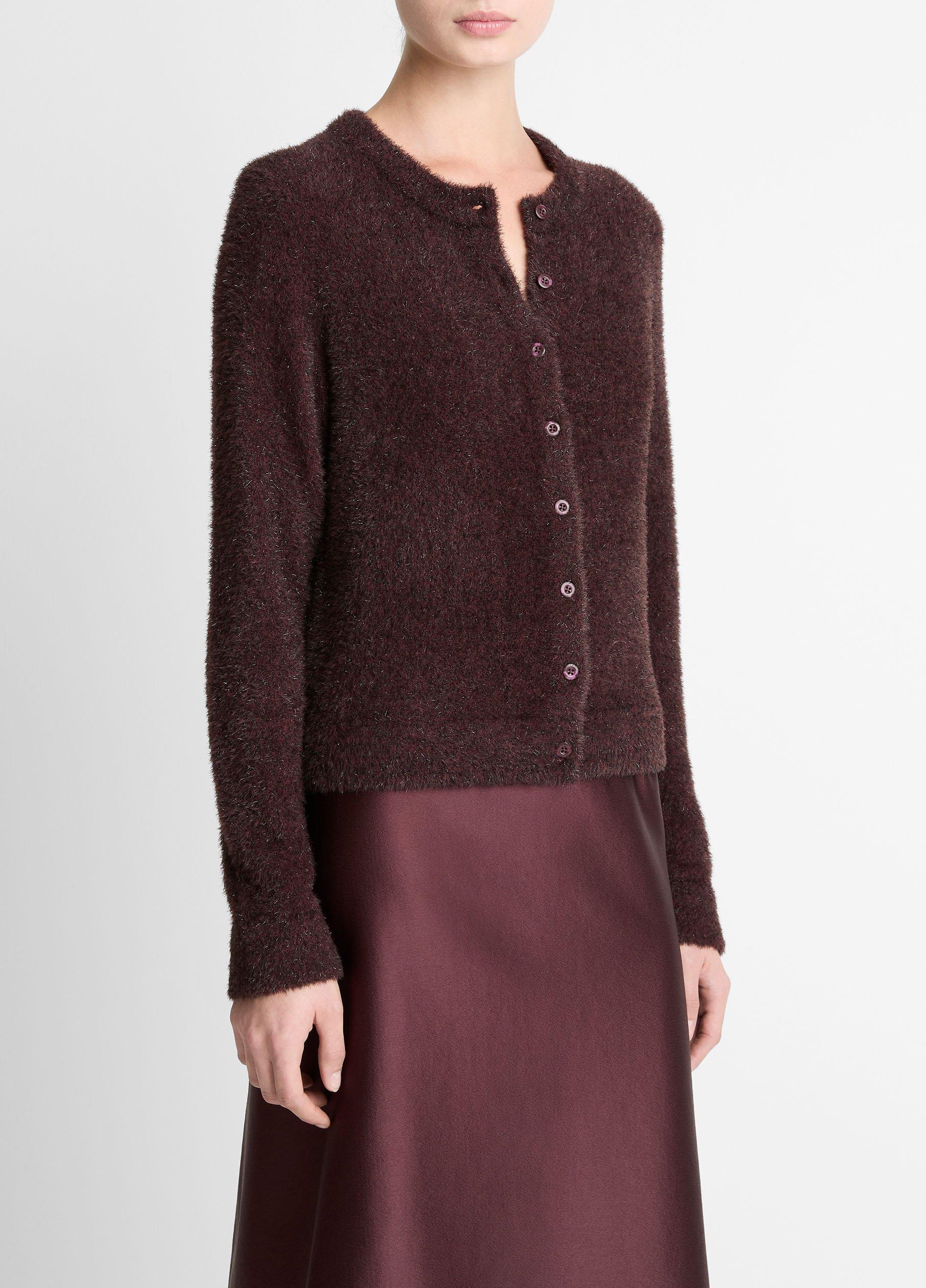 Metallic Eyelash Cardigan image number 1