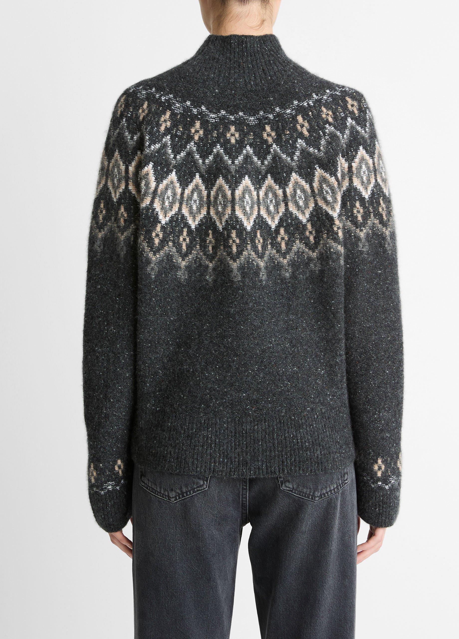 Fair Isle Donegal Cashmere Turtleneck Sweater image number 2