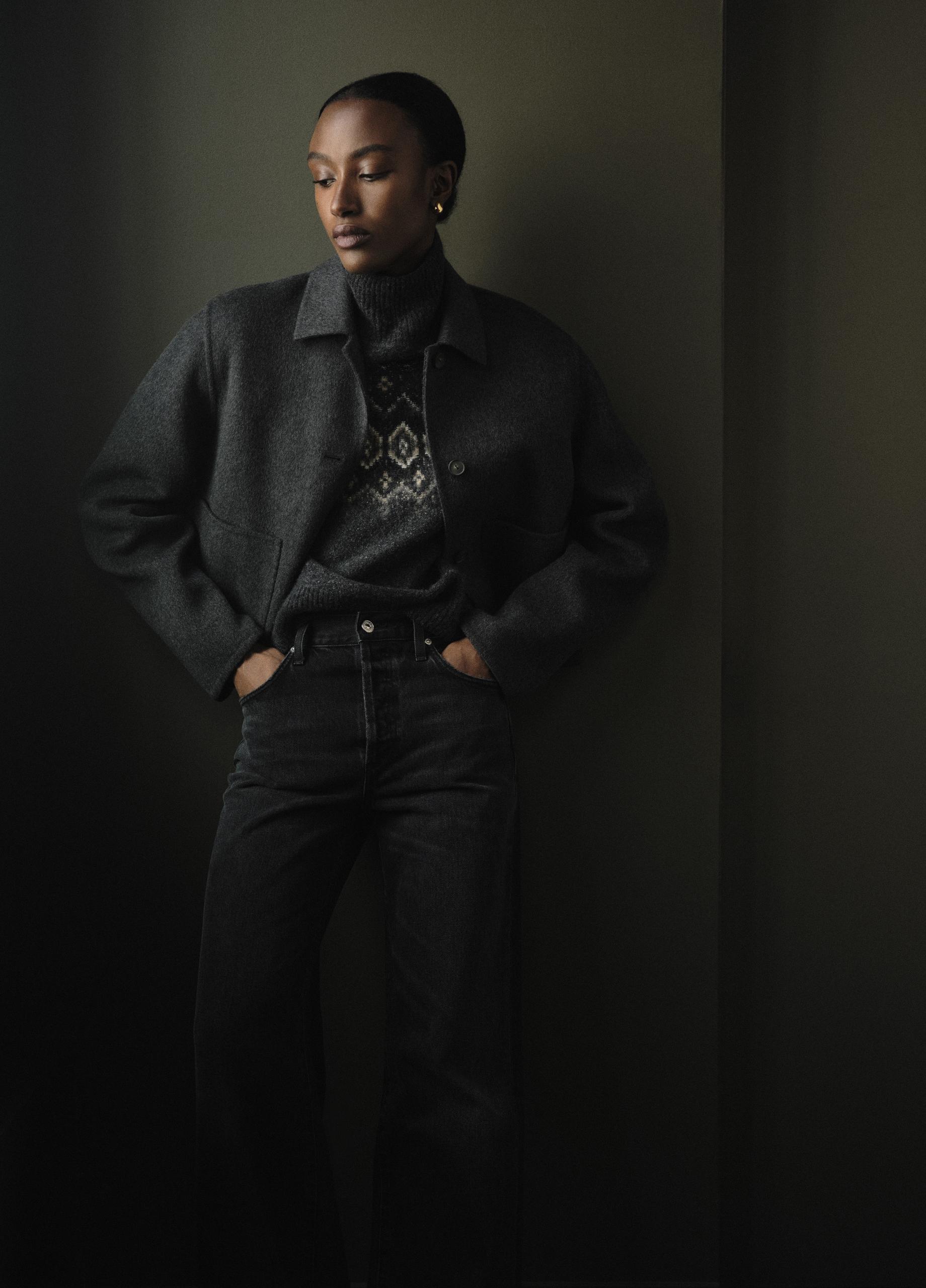 Fair Isle Donegal Cashmere Turtleneck Sweater image number 4