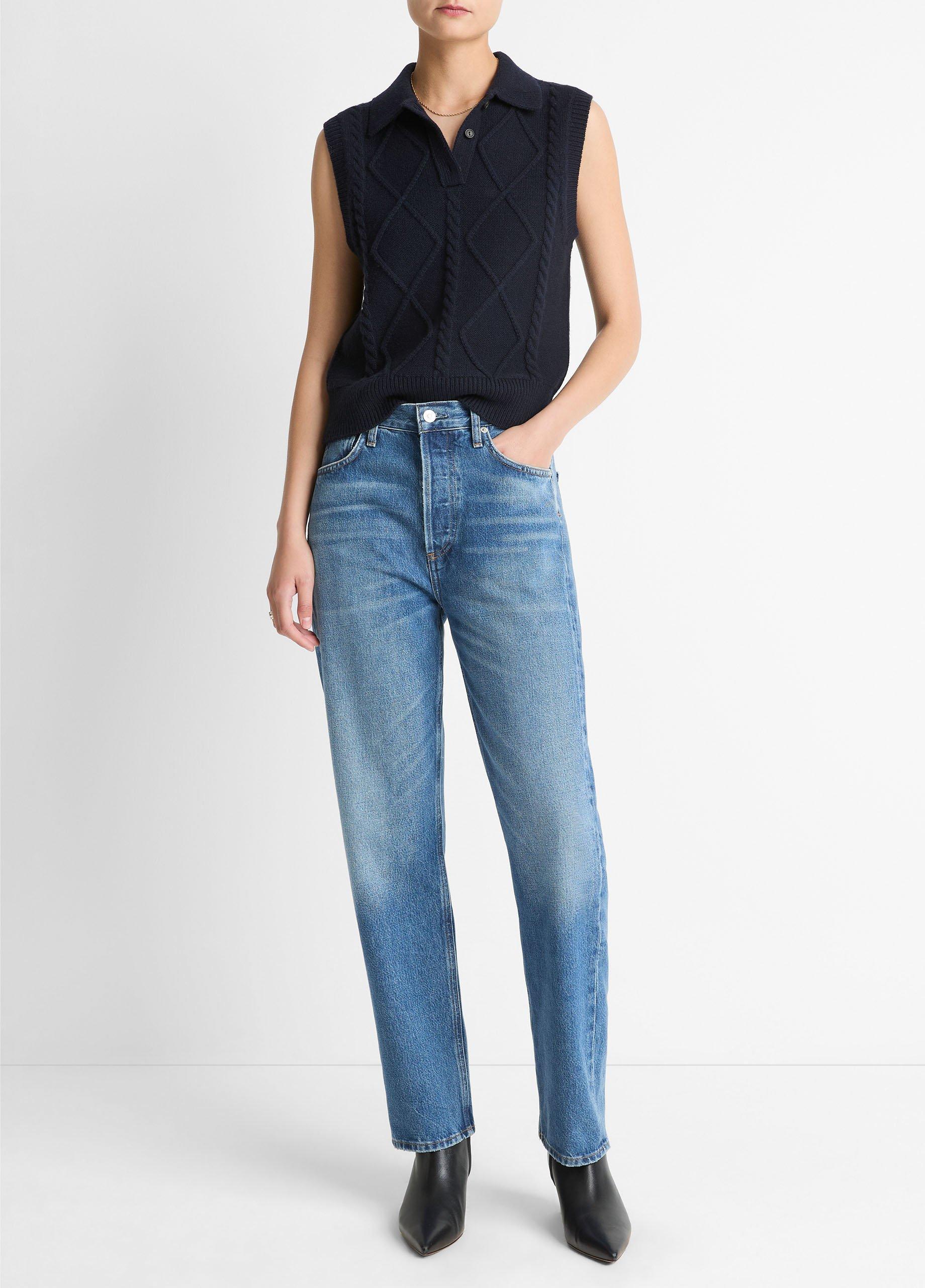 Cable-Knit Wool & Cotton-Blend Sweater Vest image number 3