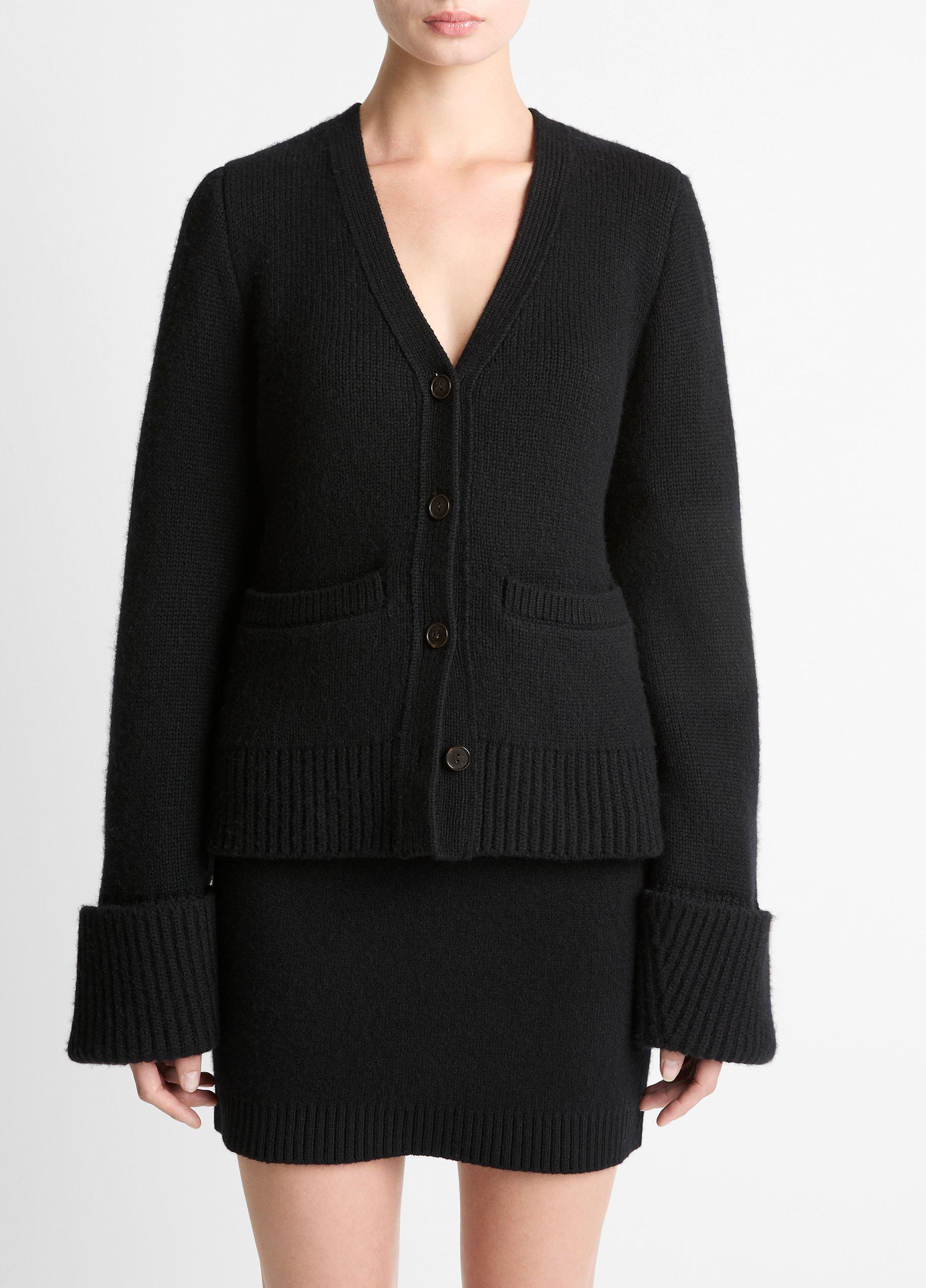 Double-Face Wool & Cashmere-Blend Cardigan image number 0