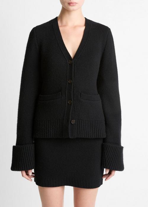 Double-Face Wool & Cashmere-Blend Cardigan