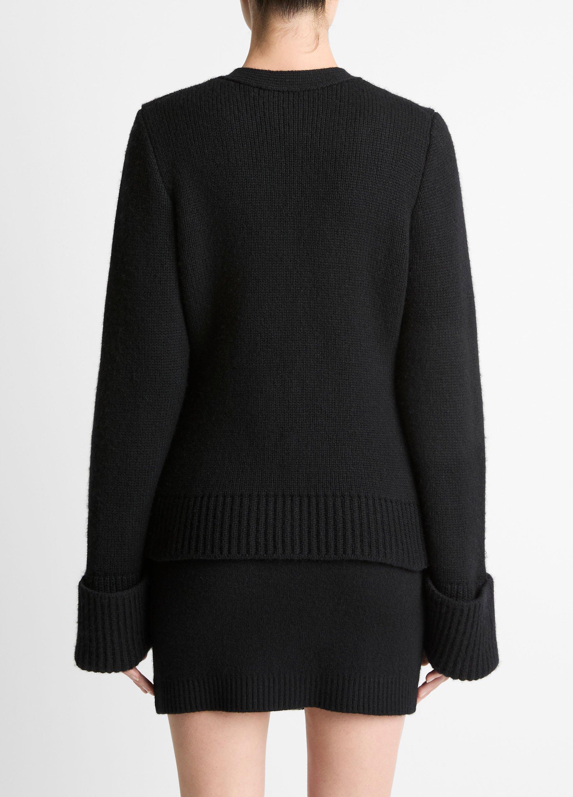 Double-Face Wool & Cashmere-Blend Cardigan image number 2