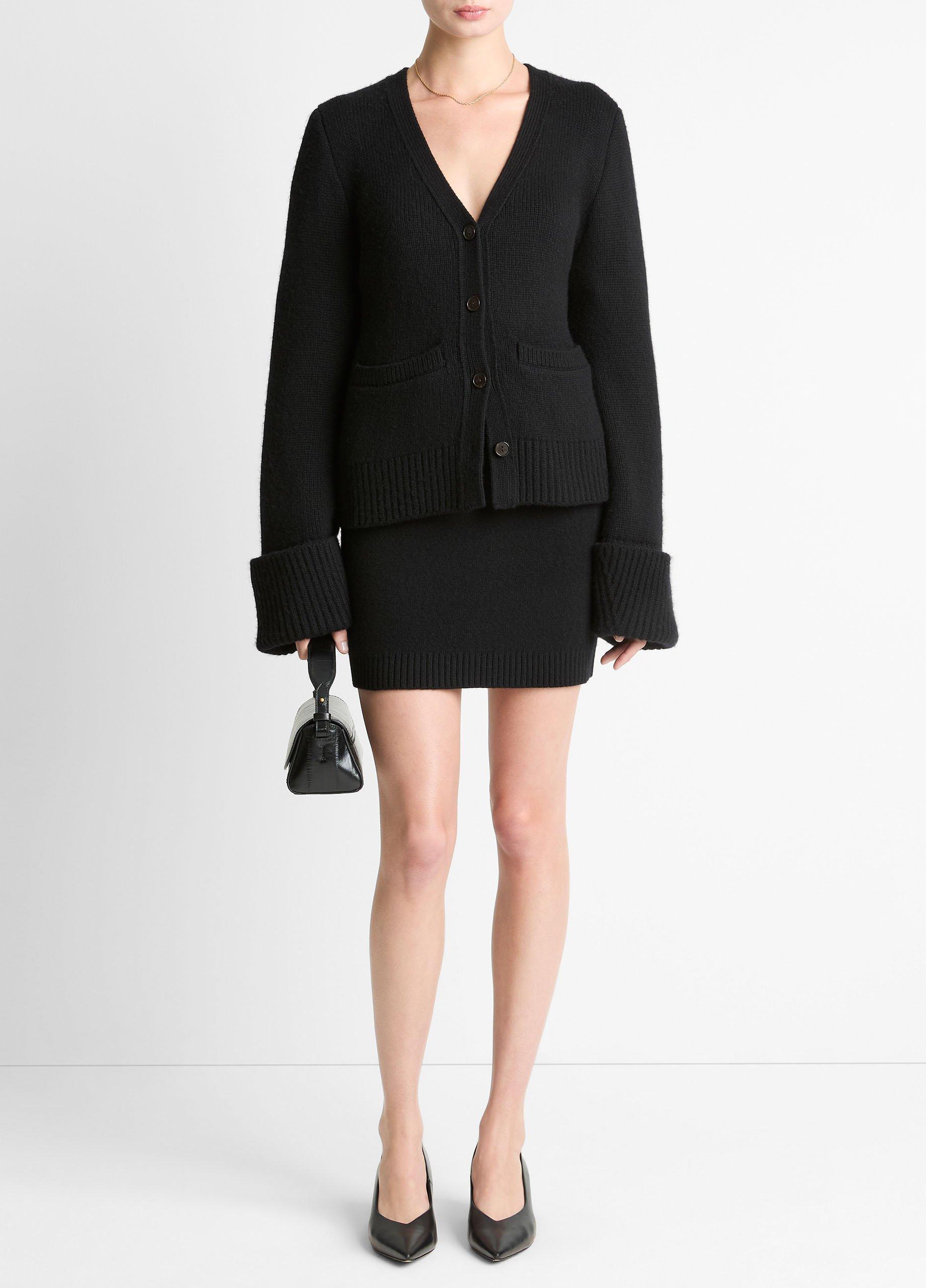 Double-Face Wool & Cashmere-Blend Cardigan image number 3