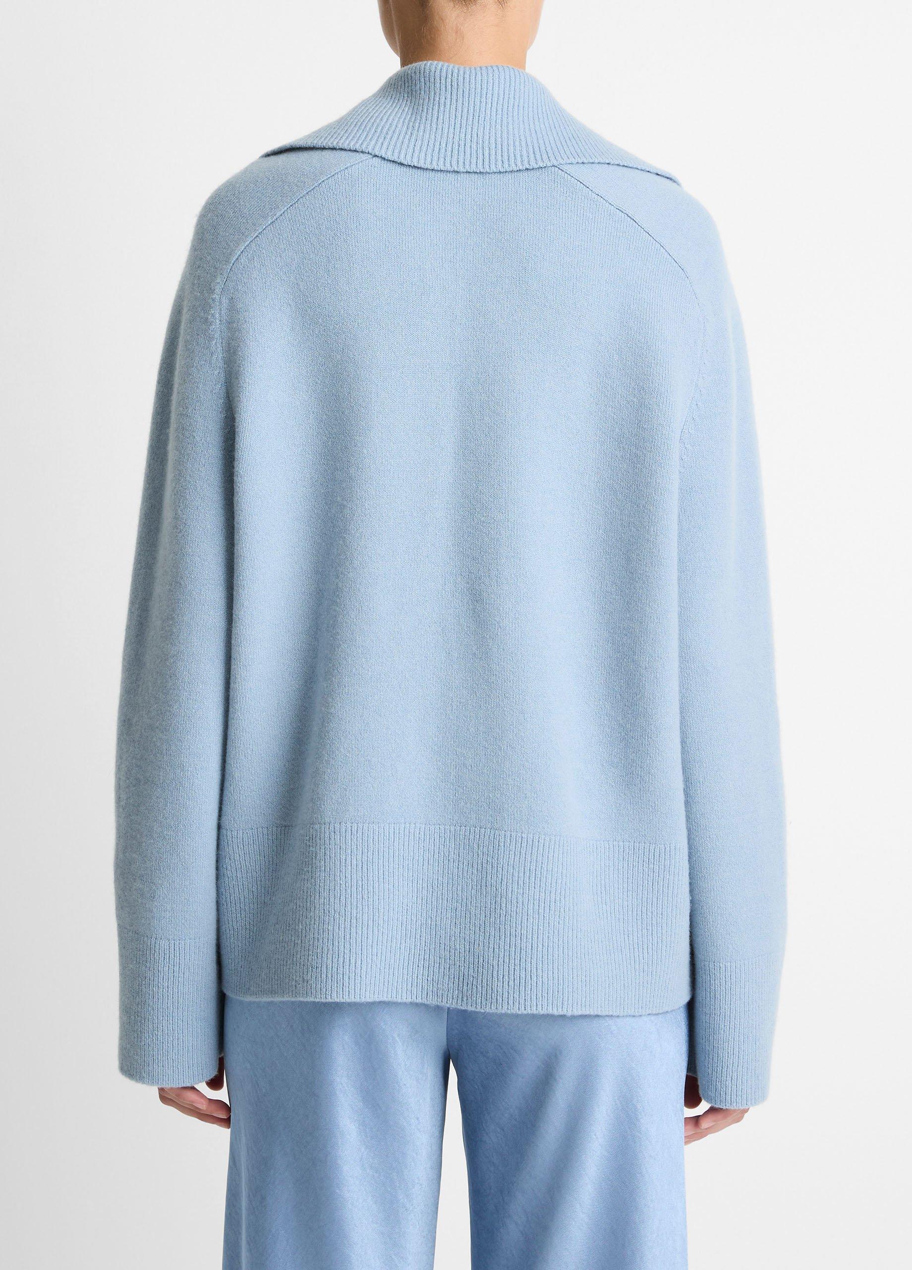 Wool & Cashmere-Blend Oversized Polo Sweater image number 2