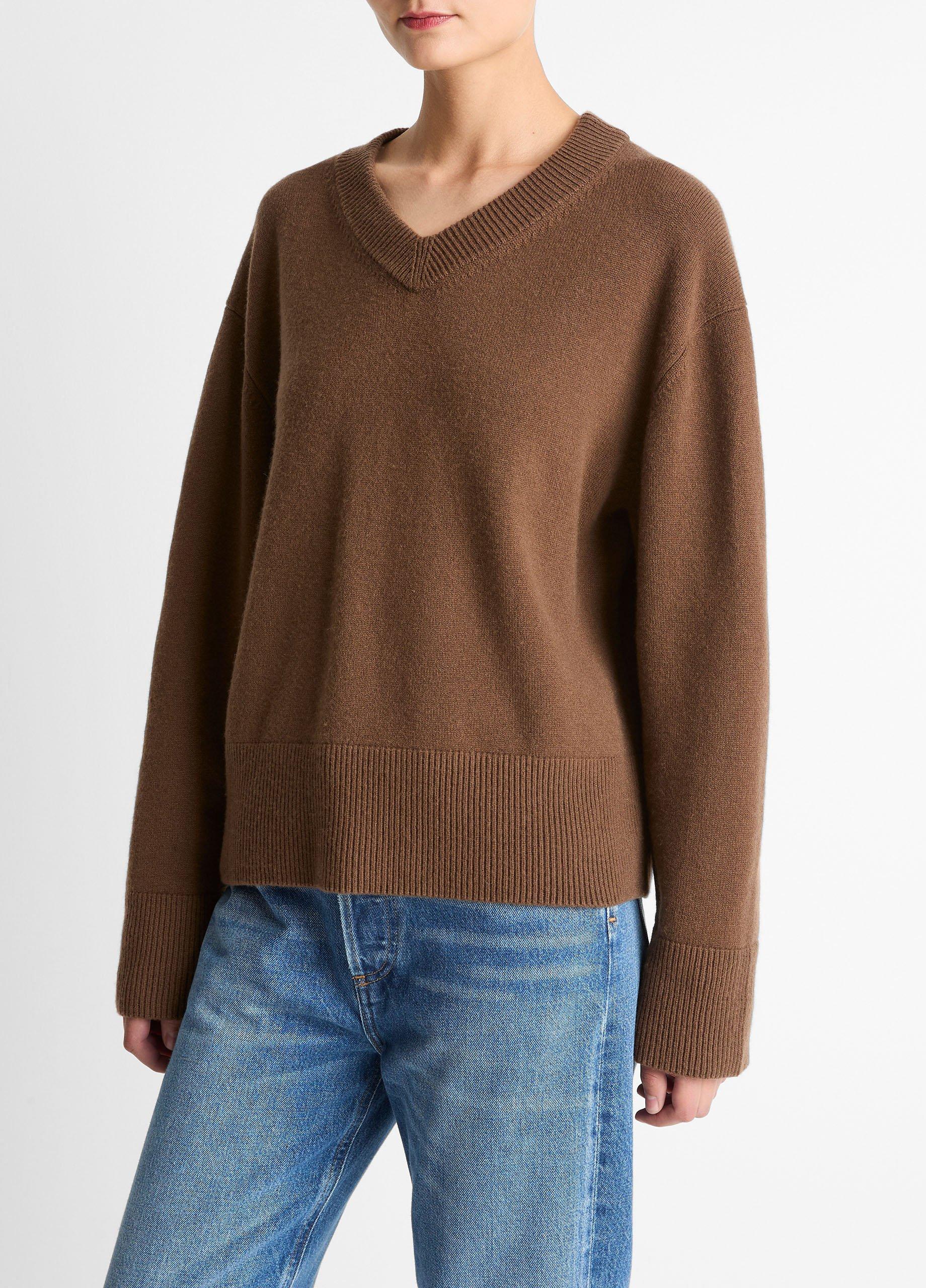 Wool-Cashmere V-Neck Sweater image number 1