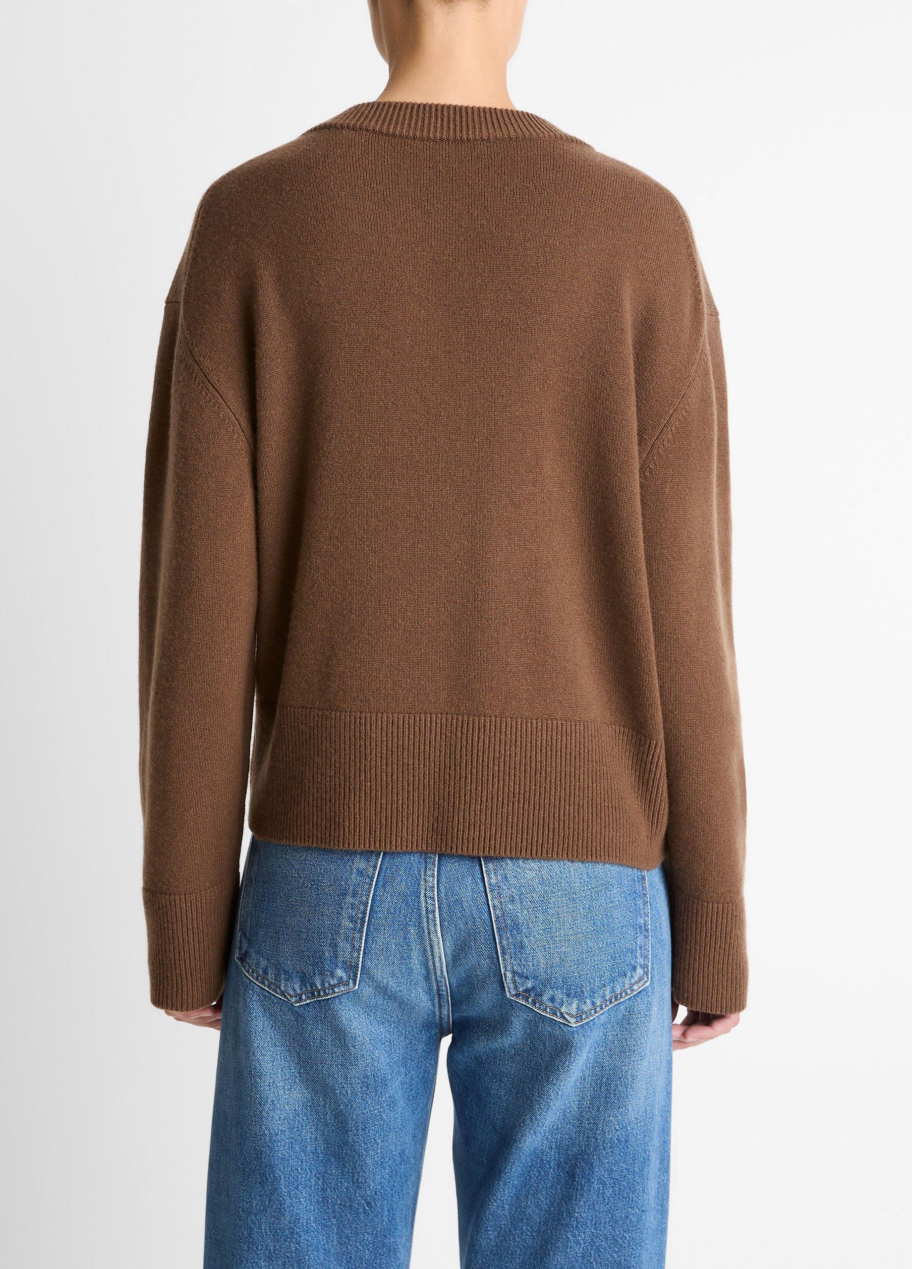 トップス < H > WOOL CASHMERE BALLOON V NECK KNIT Wool-Cashmere V-Neck Sweater in V-Neck | Vince