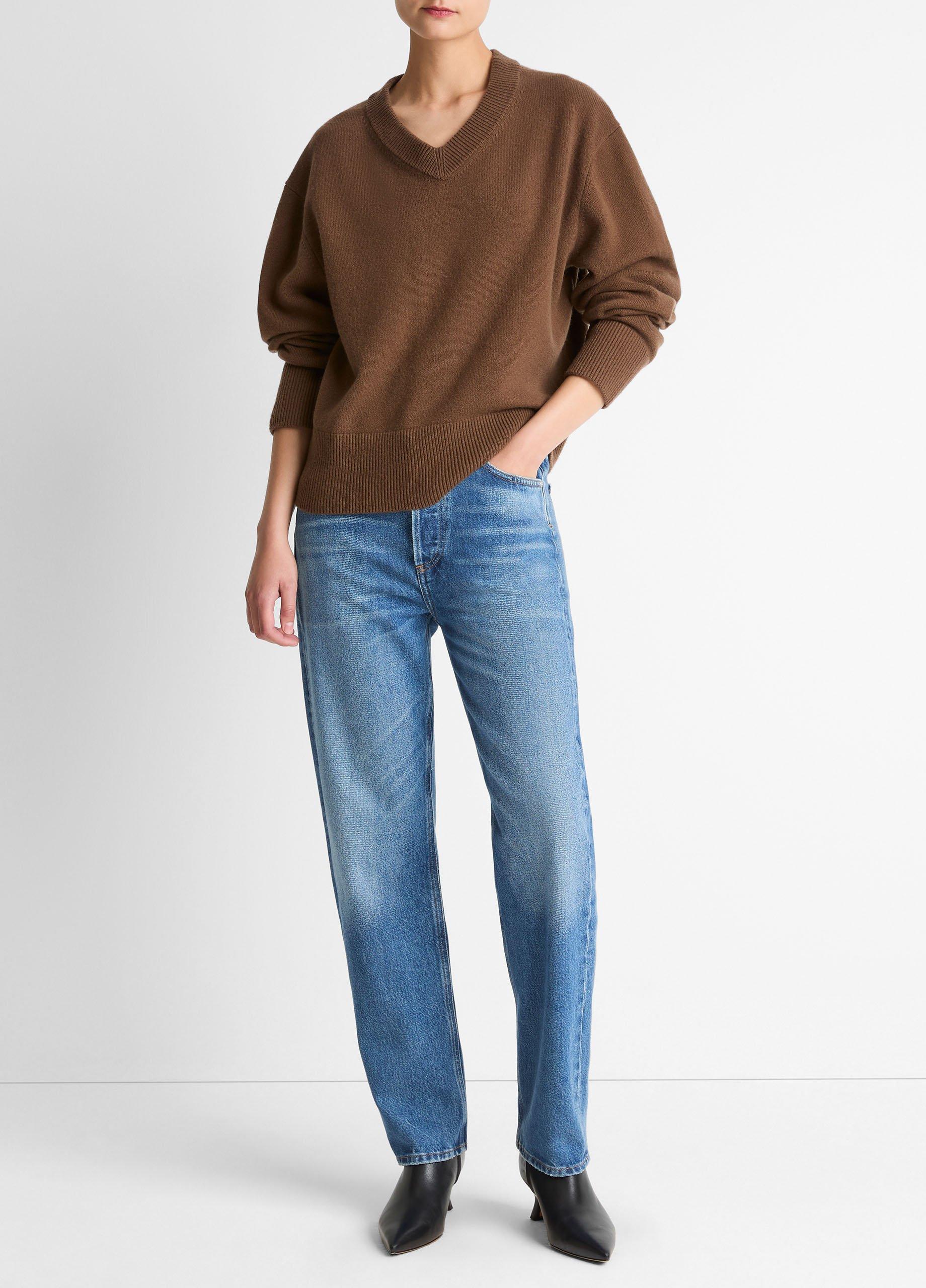 Wool-Cashmere V-Neck Sweater image number 3