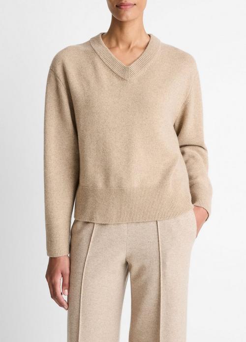 Wool-Cashmere V-Neck Sweater