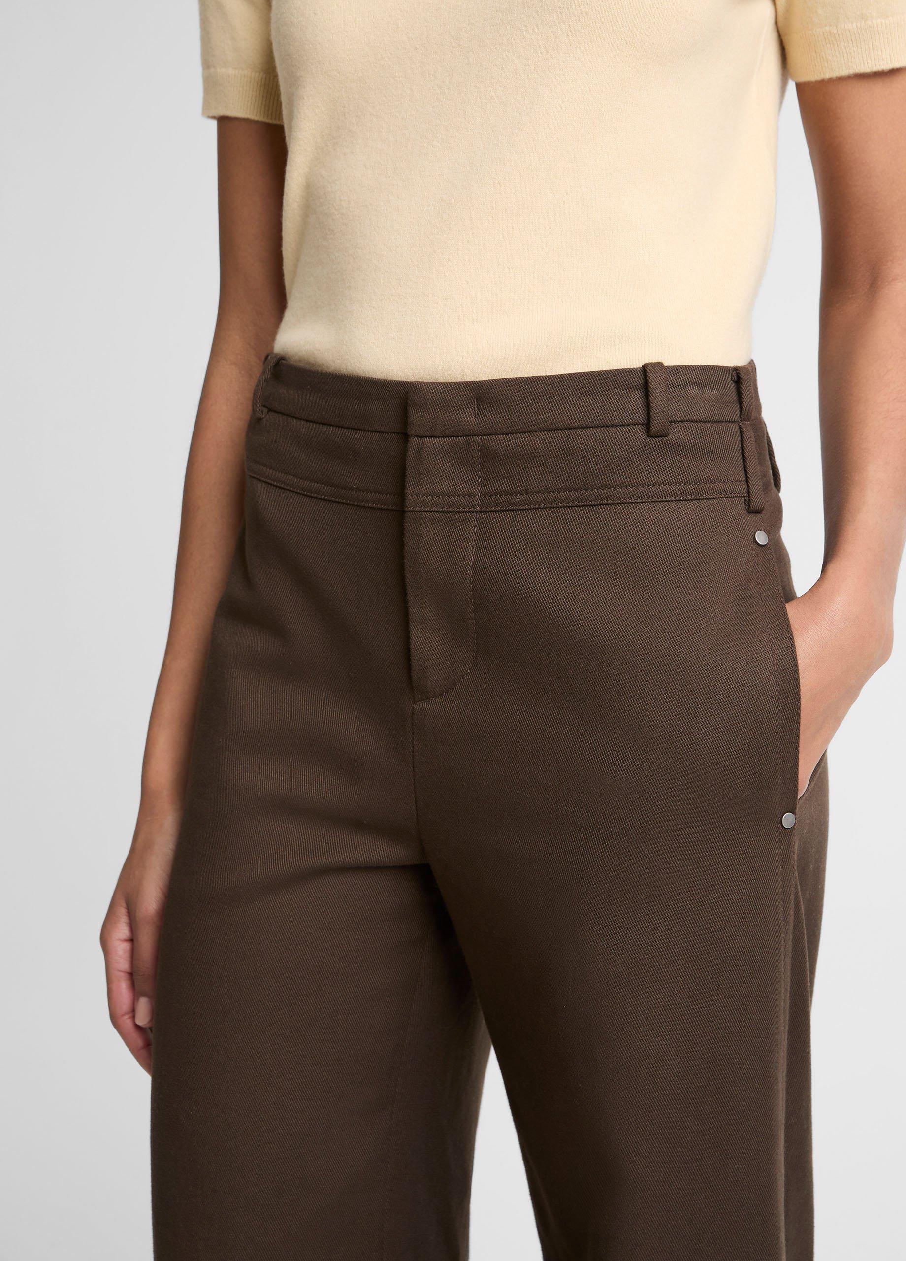 Cotton Utility Double-Waist Wide-Leg Pant image number 3