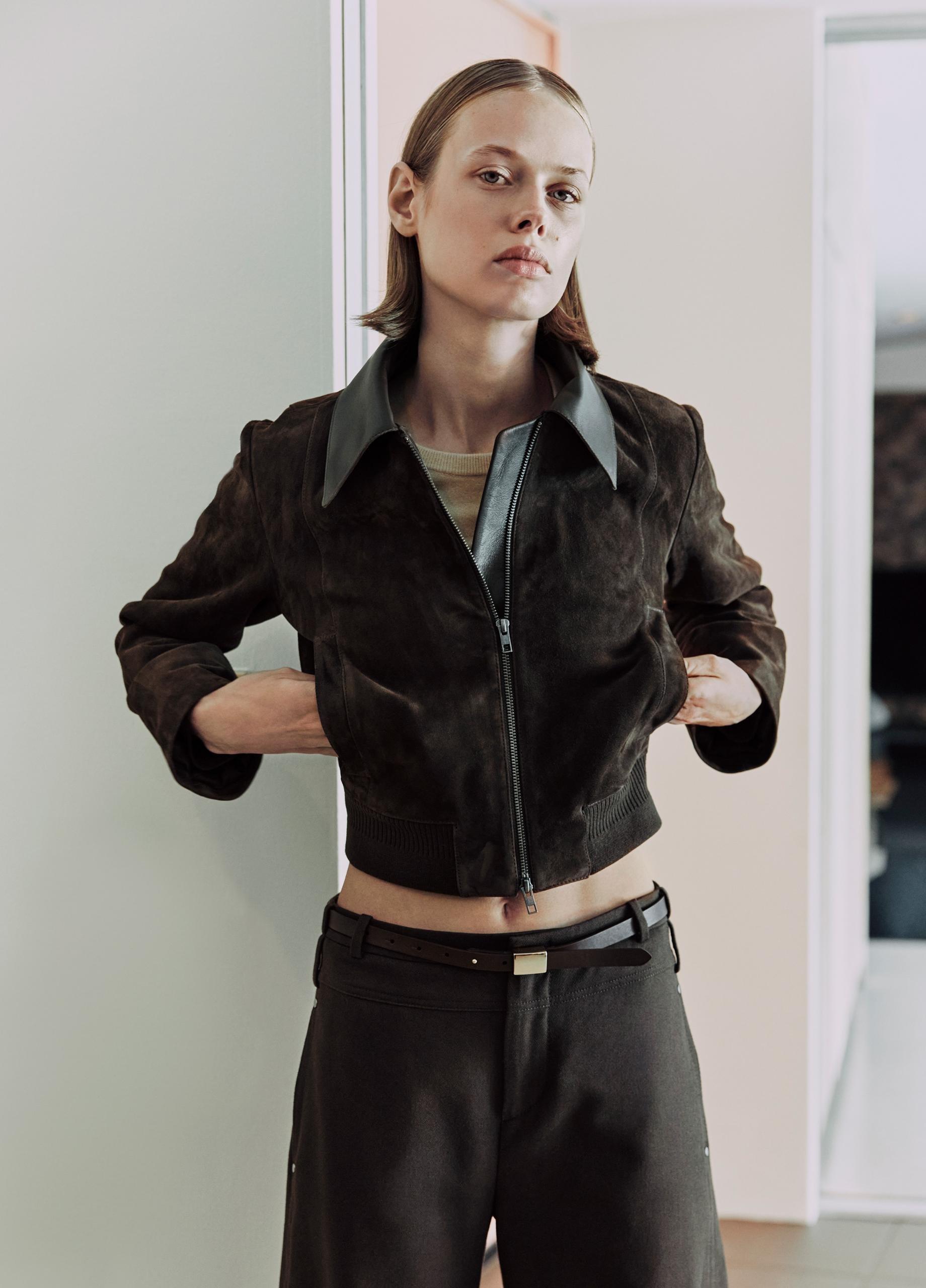 Cotton Utility Double-Waist Wide-Leg Pant image number 4