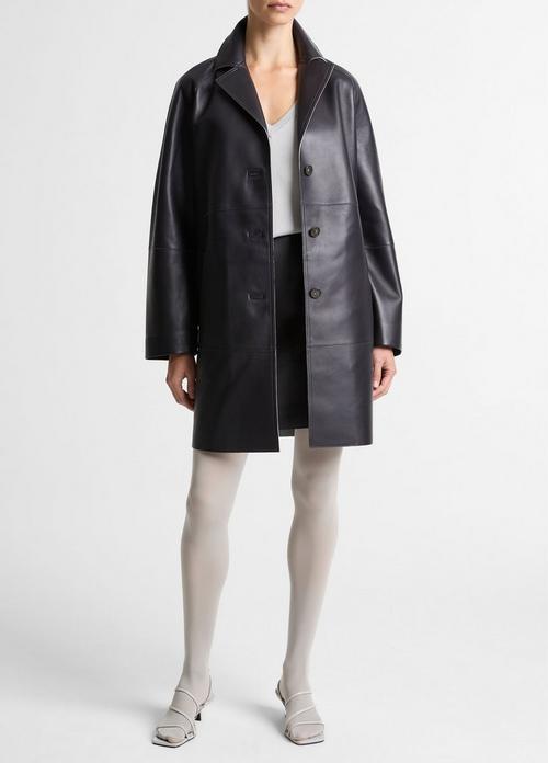 Bonded Leather Coat