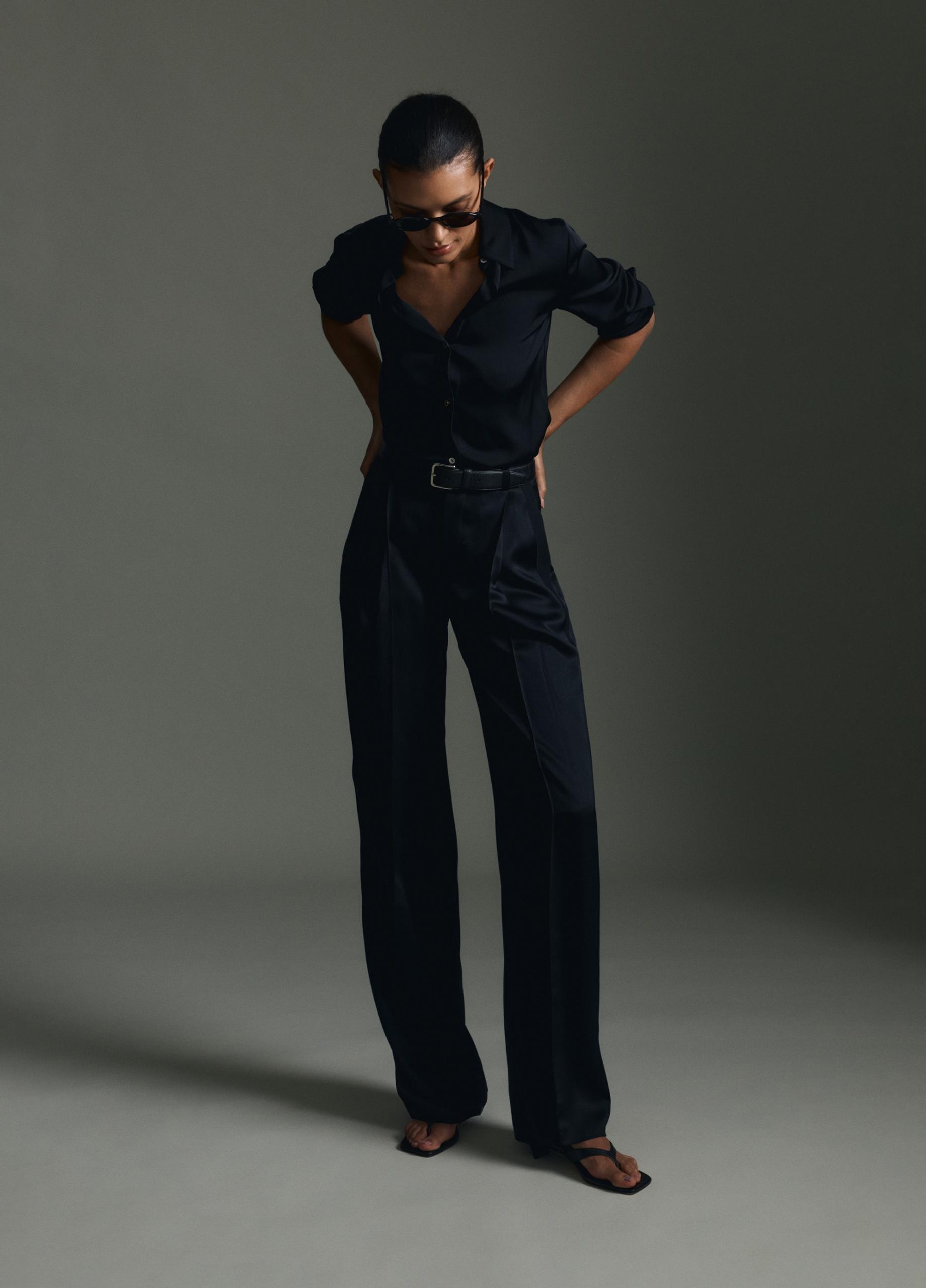 Satin High-Waist Trouser image number 4